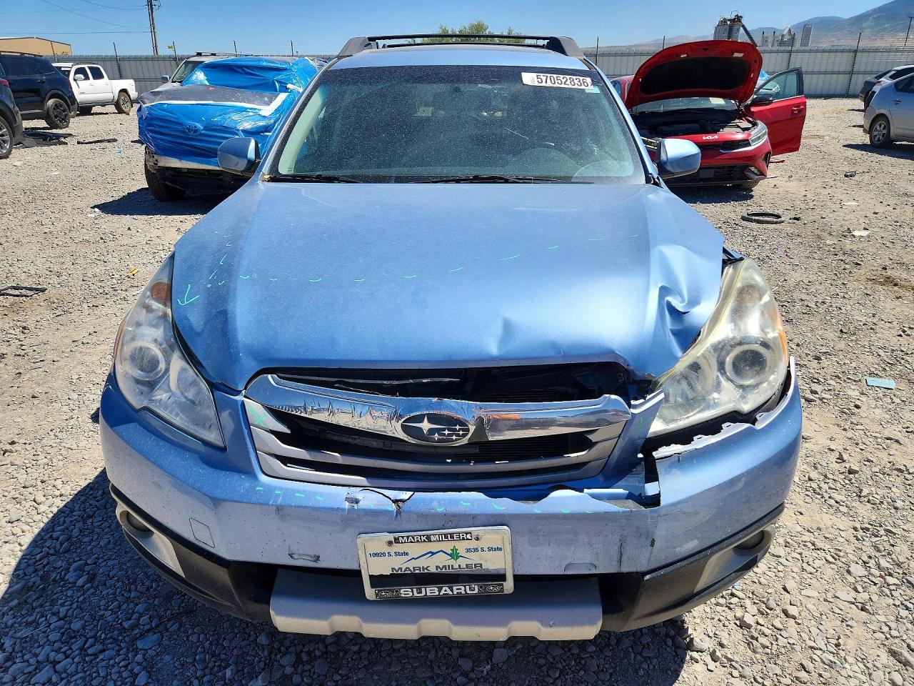 2012 Subaru Outback 2.5i Limited Blue vin: 4S4BRBKC9C3224674