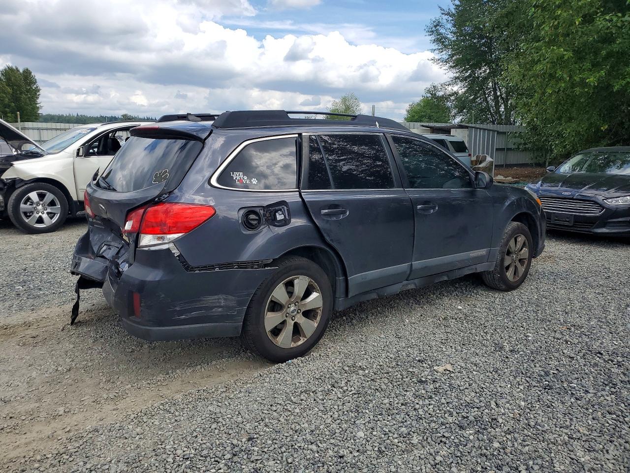2012 Subaru Outback 2.5i Limited Black vin: 4S4BRBKC9C3259490
