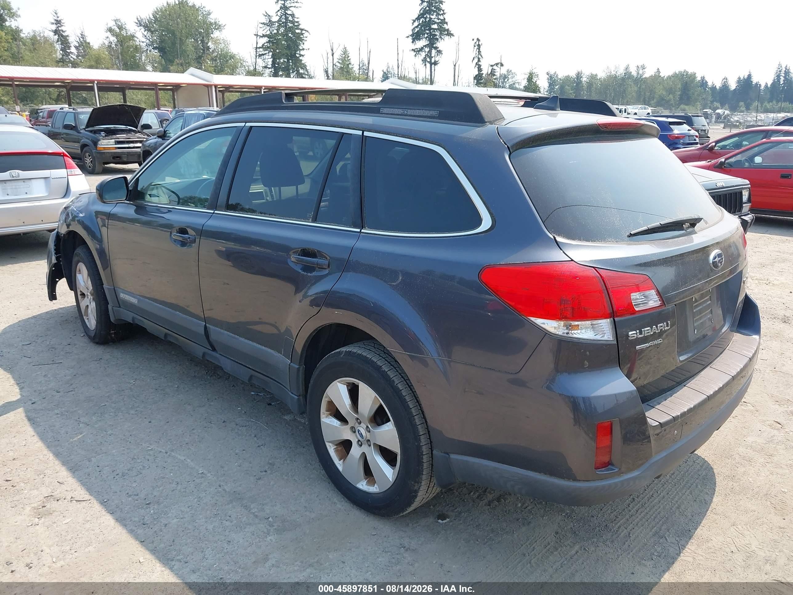 2012 Subaru Outback 2.5i Limited Gray vin: 4S4BRBKC9C3301009