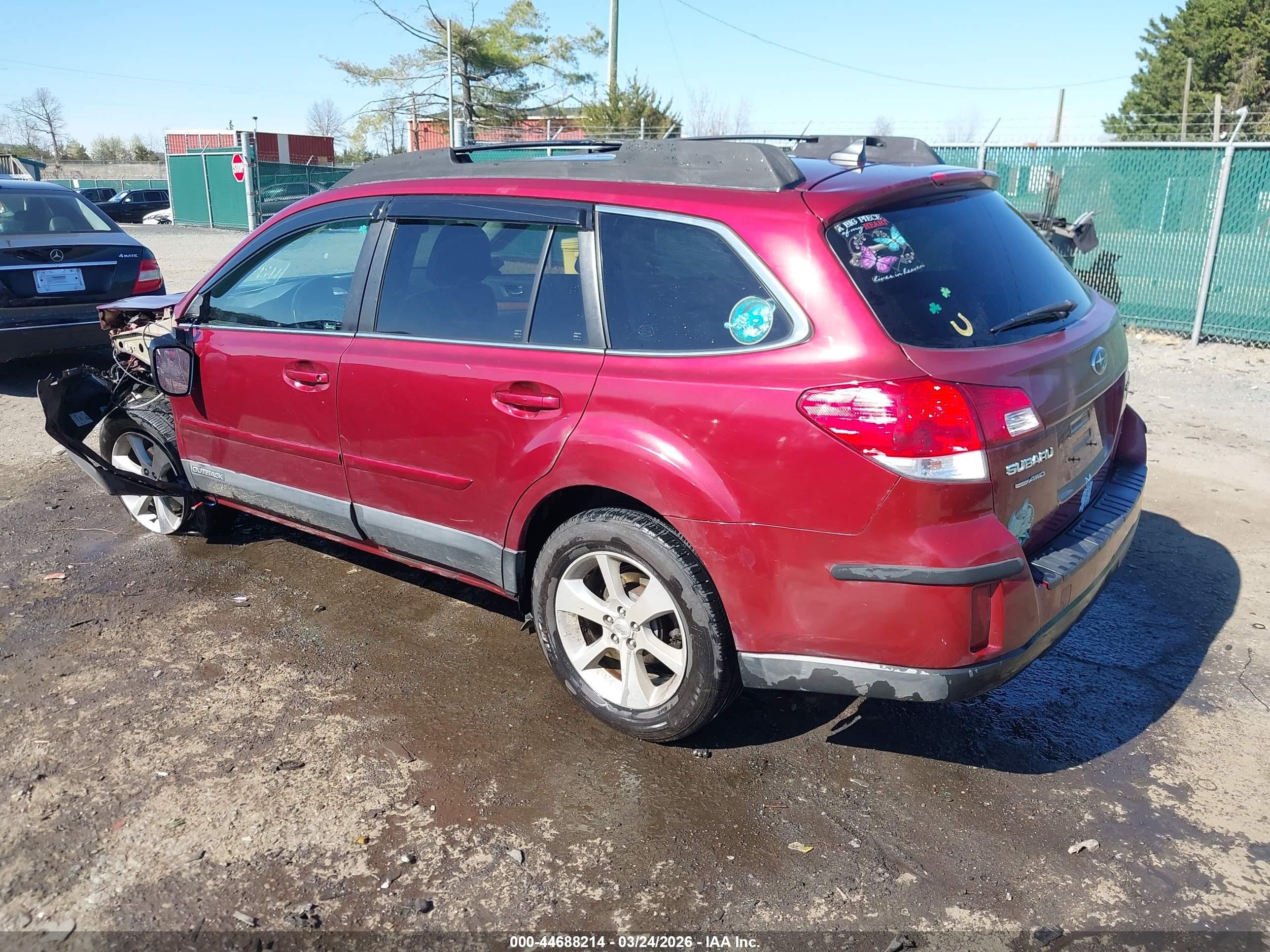 2013 Subaru Outback 2.5i Limited Maroon vin: 4S4BRBKC9D3212977