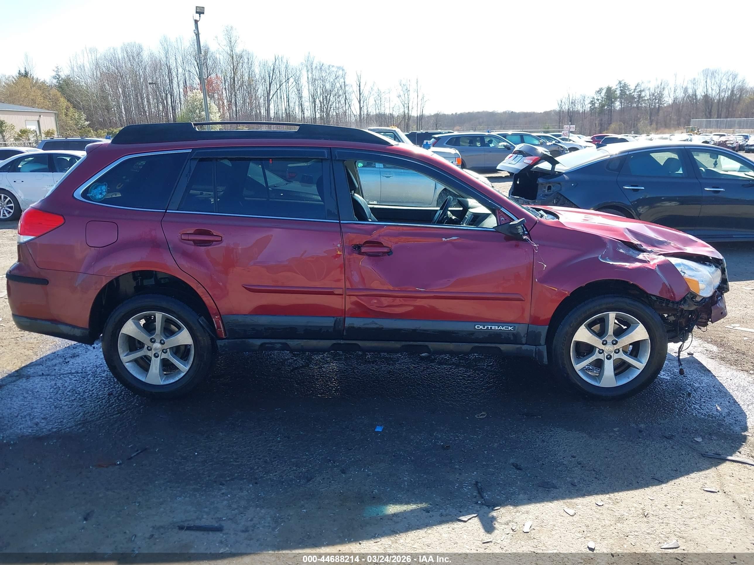 2013 Subaru Outback 2.5i Limited Maroon vin: 4S4BRBKC9D3212977
