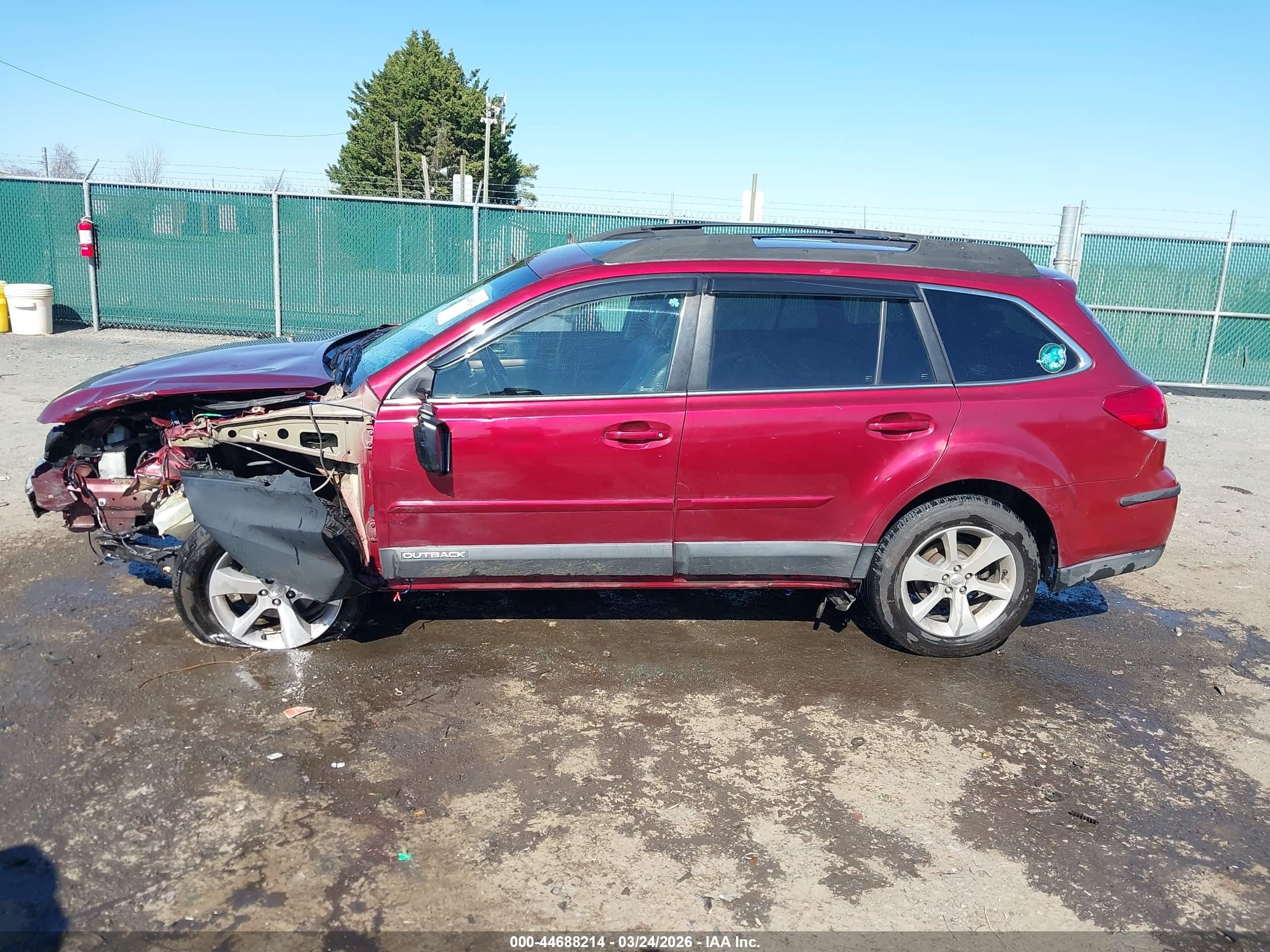 2013 Subaru Outback 2.5i Limited Maroon vin: 4S4BRBKC9D3212977