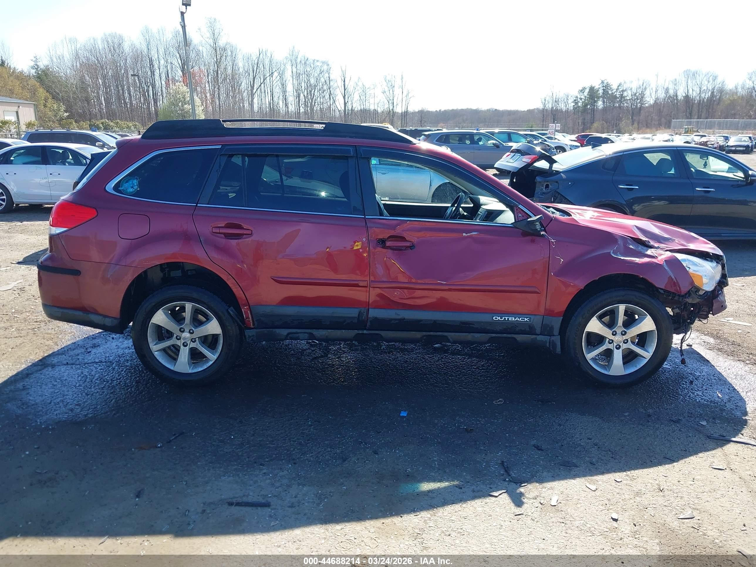 2013 Subaru Outback 2.5i Limited Maroon vin: 4S4BRBKC9D3212977