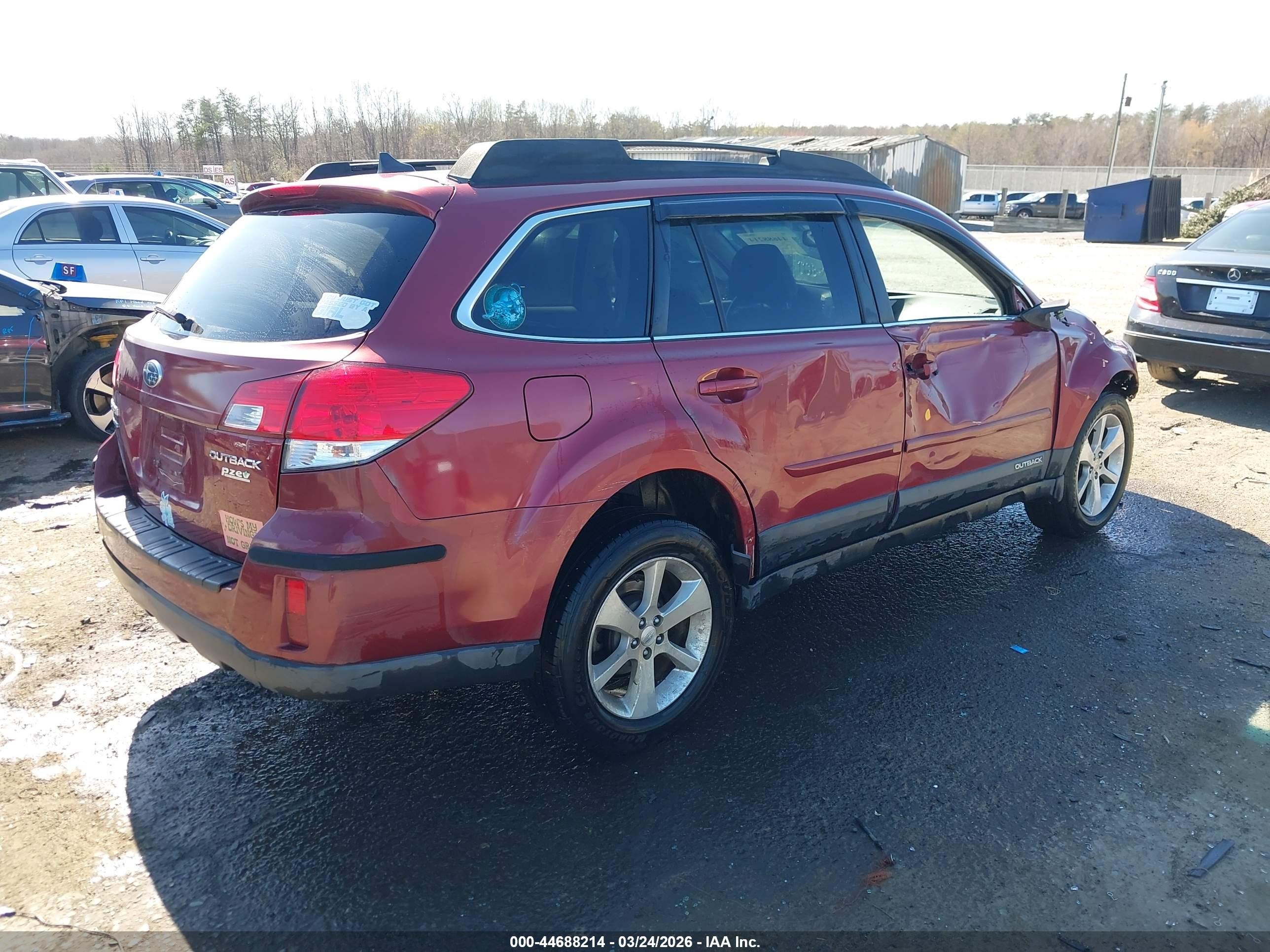 2013 Subaru Outback 2.5i Limited Maroon vin: 4S4BRBKC9D3212977