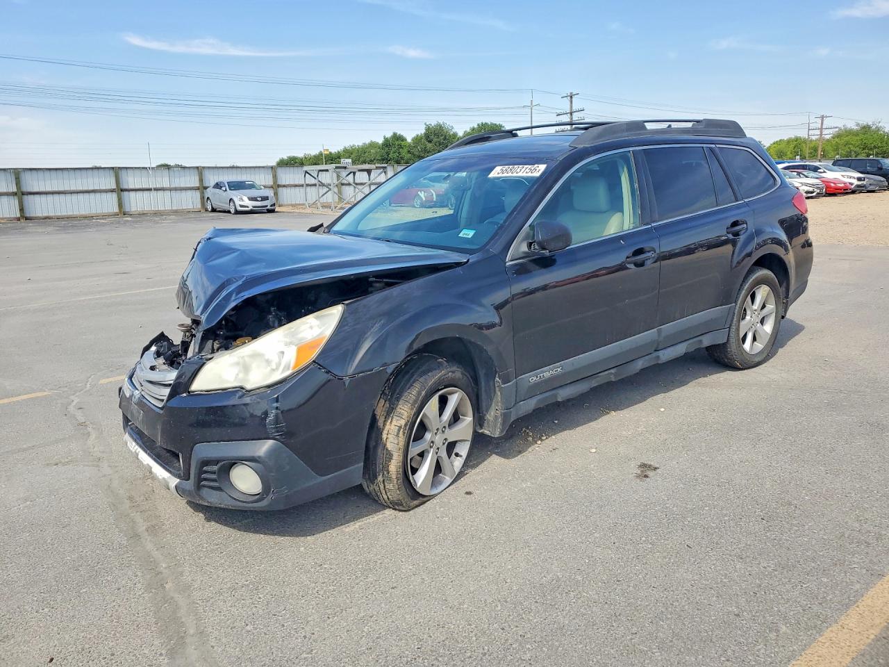 2013 Subaru Outback 2.5i Limited Black vin: 4S4BRBKC9D3225339
