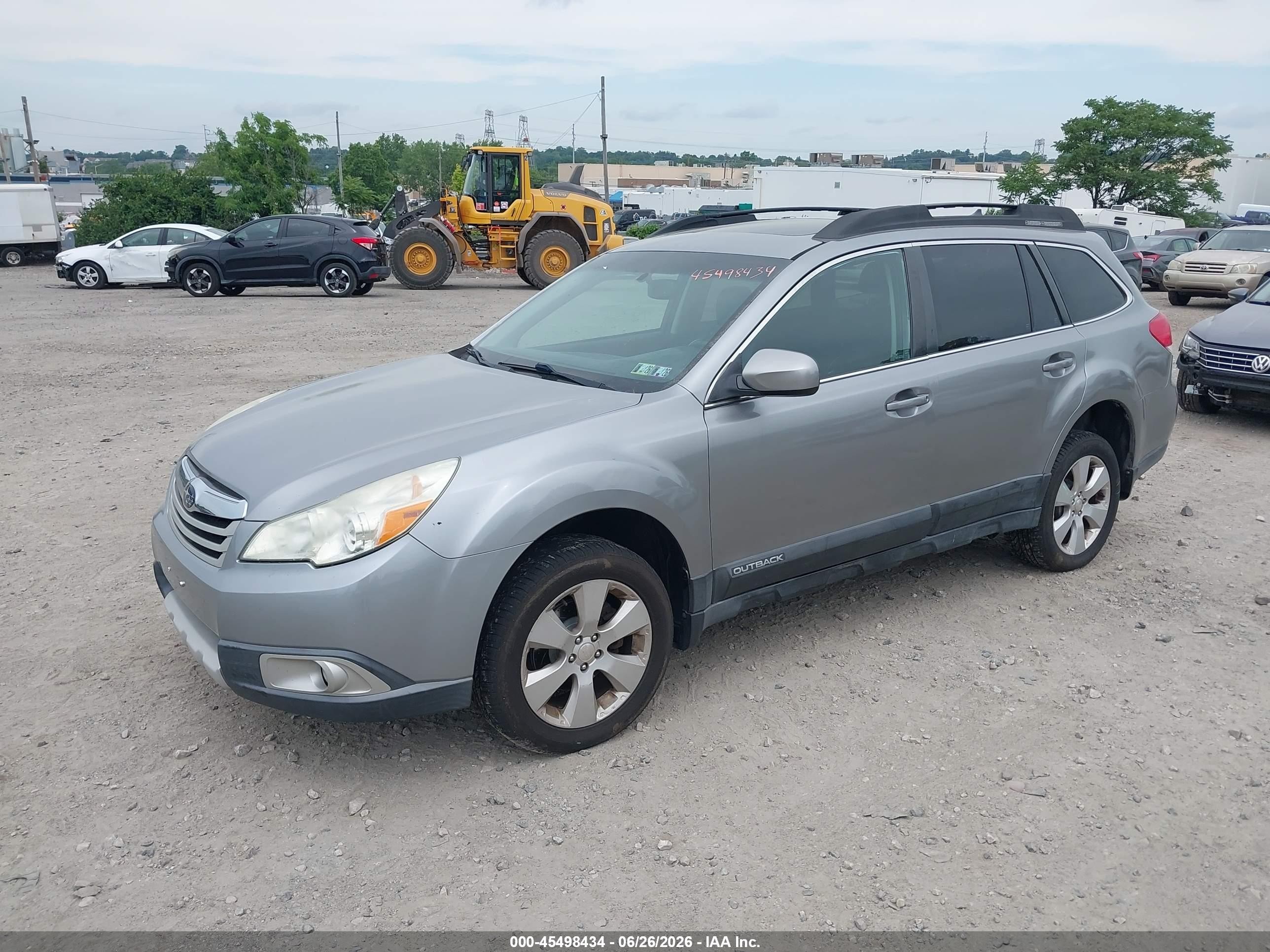 2011 Subaru Outback 2.5i Limited Gray vin: 4S4BRBKCXB3362111