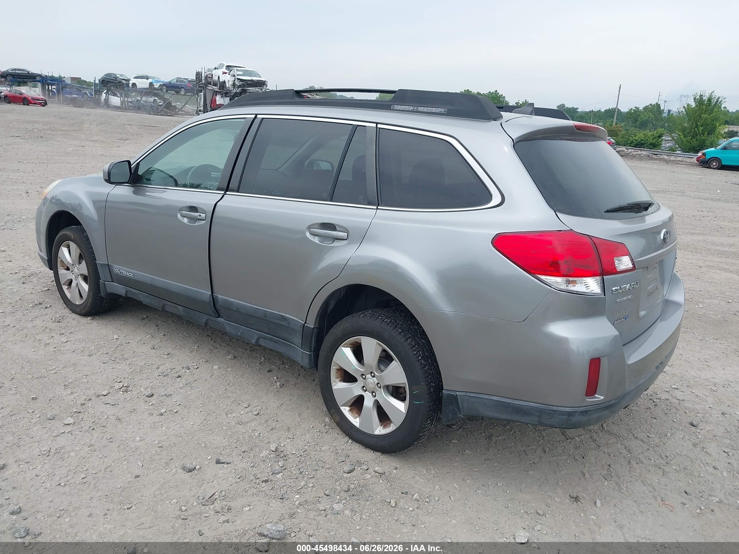 2011 Subaru Outback 2.5i Limited Gray vin: 4S4BRBKCXB3362111