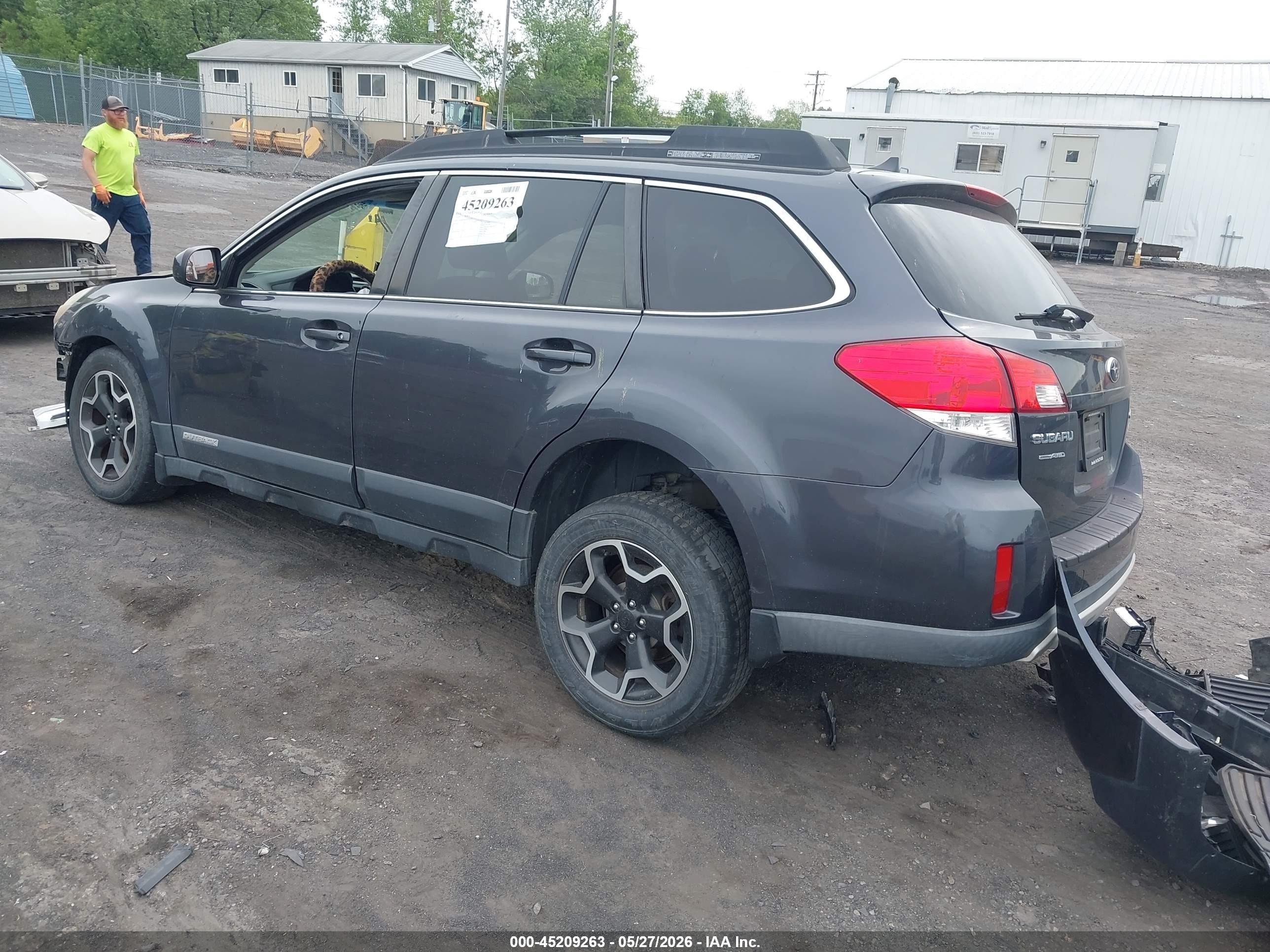 2012 Subaru Outback 2.5i Limited Gray vin: 4S4BRBKCXC3213277