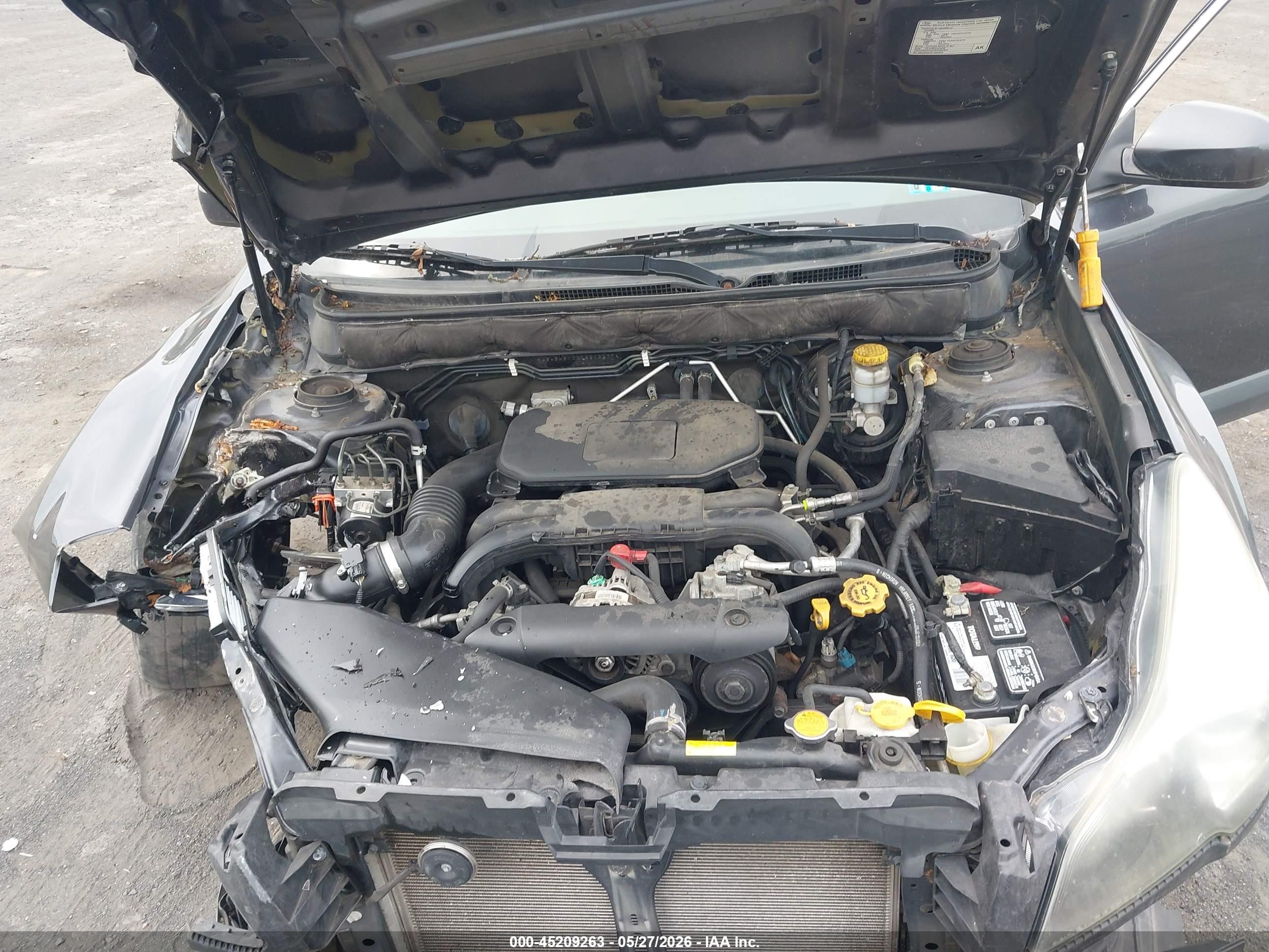 2012 Subaru Outback 2.5i Limited Gray vin: 4S4BRBKCXC3213277