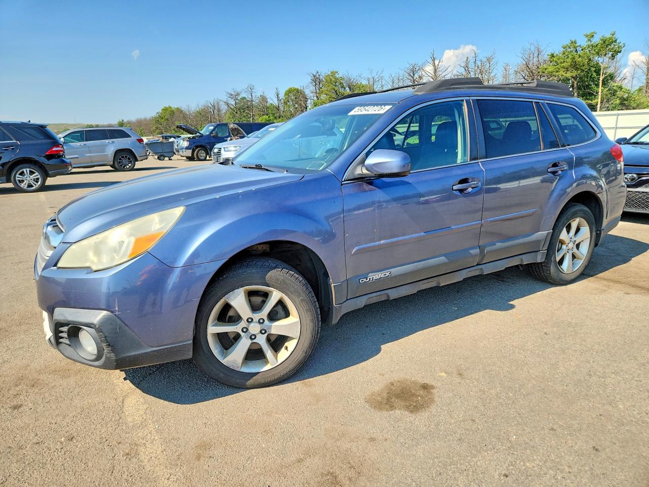 2013 Subaru Outback 2.5i Limited Blue vin: 4S4BRBKCXD3200255