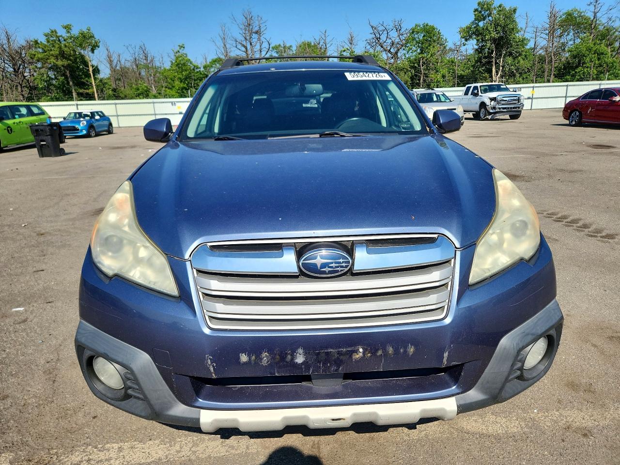 2013 Subaru Outback 2.5i Limited Blue vin: 4S4BRBKCXD3200255