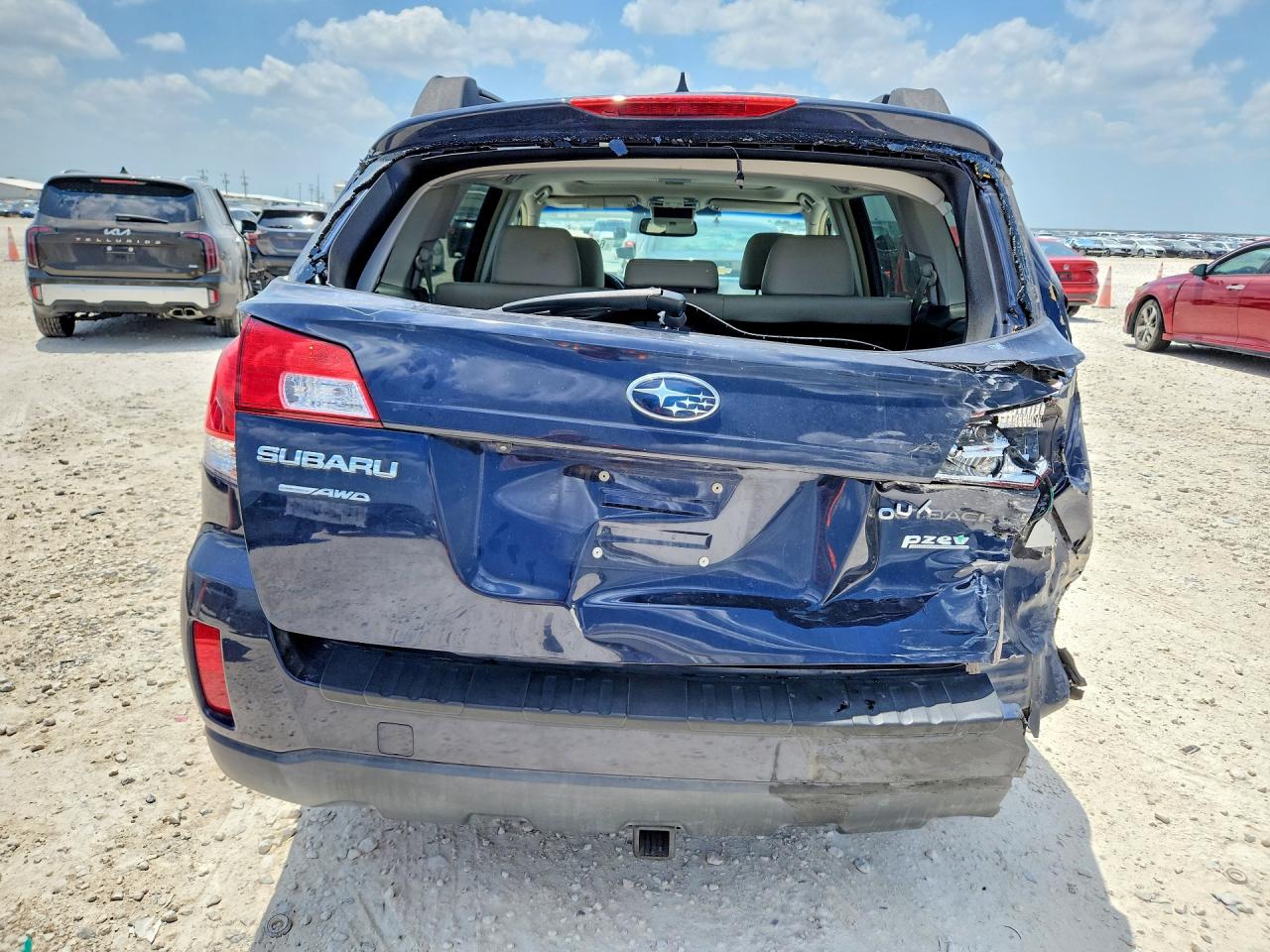 2013 Subaru Outback 2.5i Limited Blue vin: 4S4BRBKCXD3299272