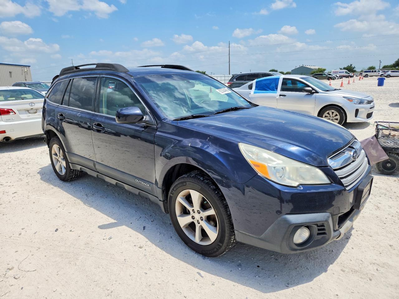 2013 Subaru Outback 2.5i Limited Blue vin: 4S4BRBKCXD3299272