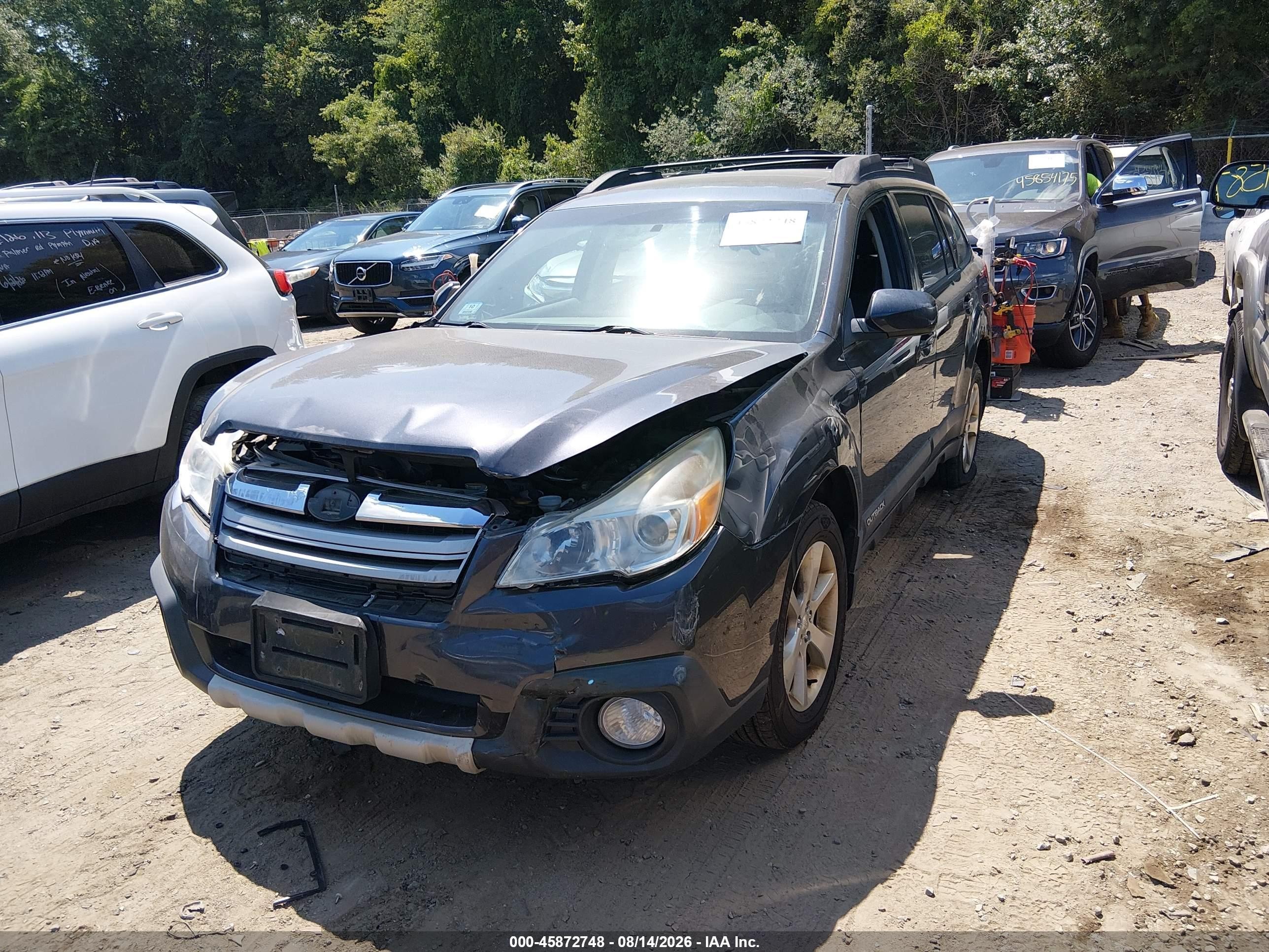 2013 Subaru Outback 2.5i Limited Gray vin: 4S4BRBKCXD3308066
