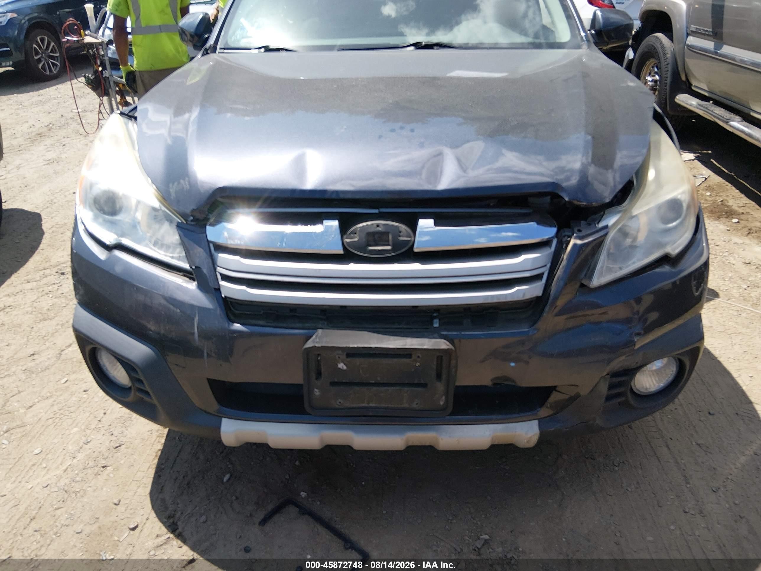 2013 Subaru Outback 2.5i Limited Gray vin: 4S4BRBKCXD3308066