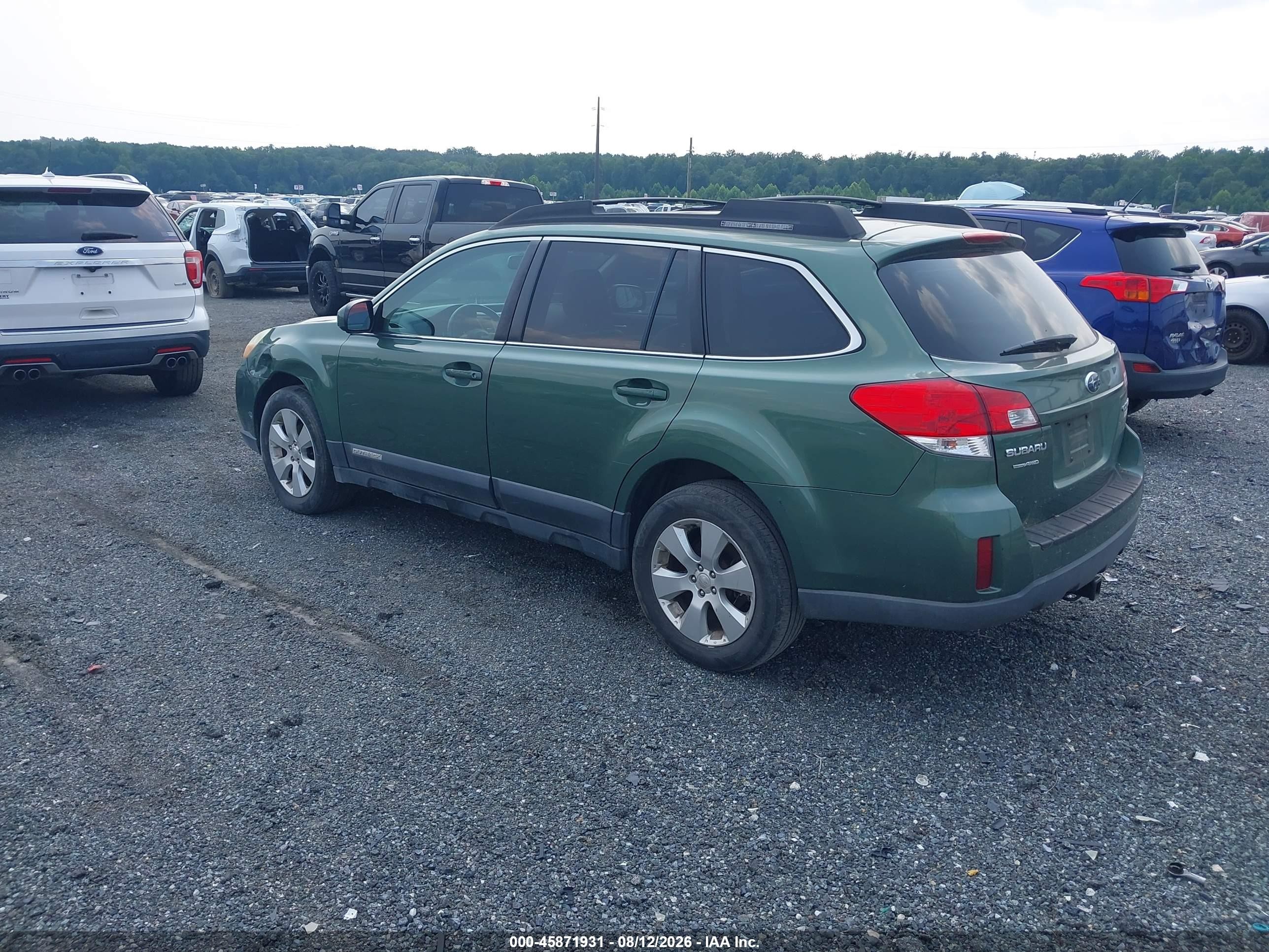 2010 Subaru Outback 2.5i Limited Green vin: 4S4BRBLC0A3366892
