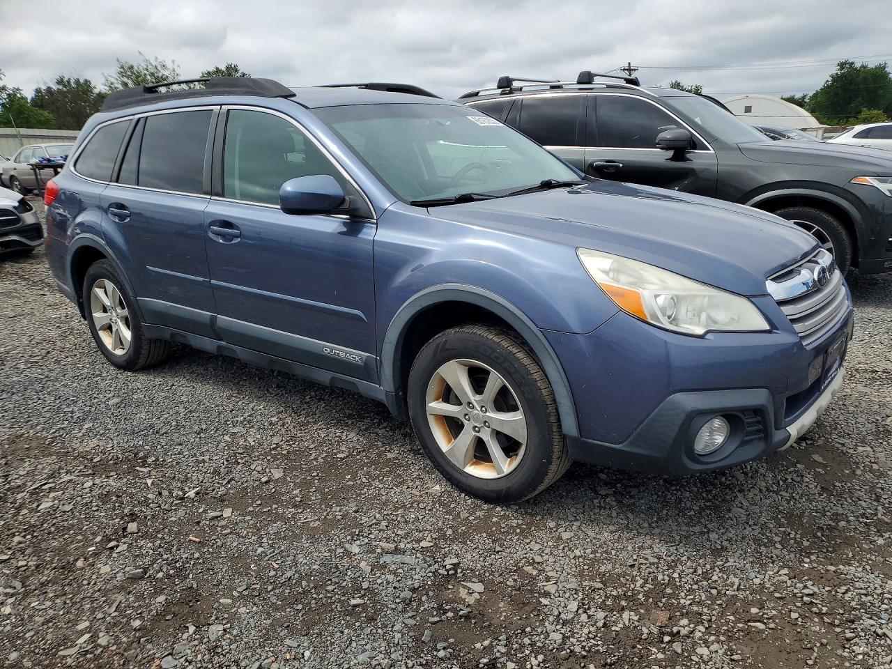 2014 Subaru Outback 2.5i Limited Blue vin: 4S4BRBLC0E3296882