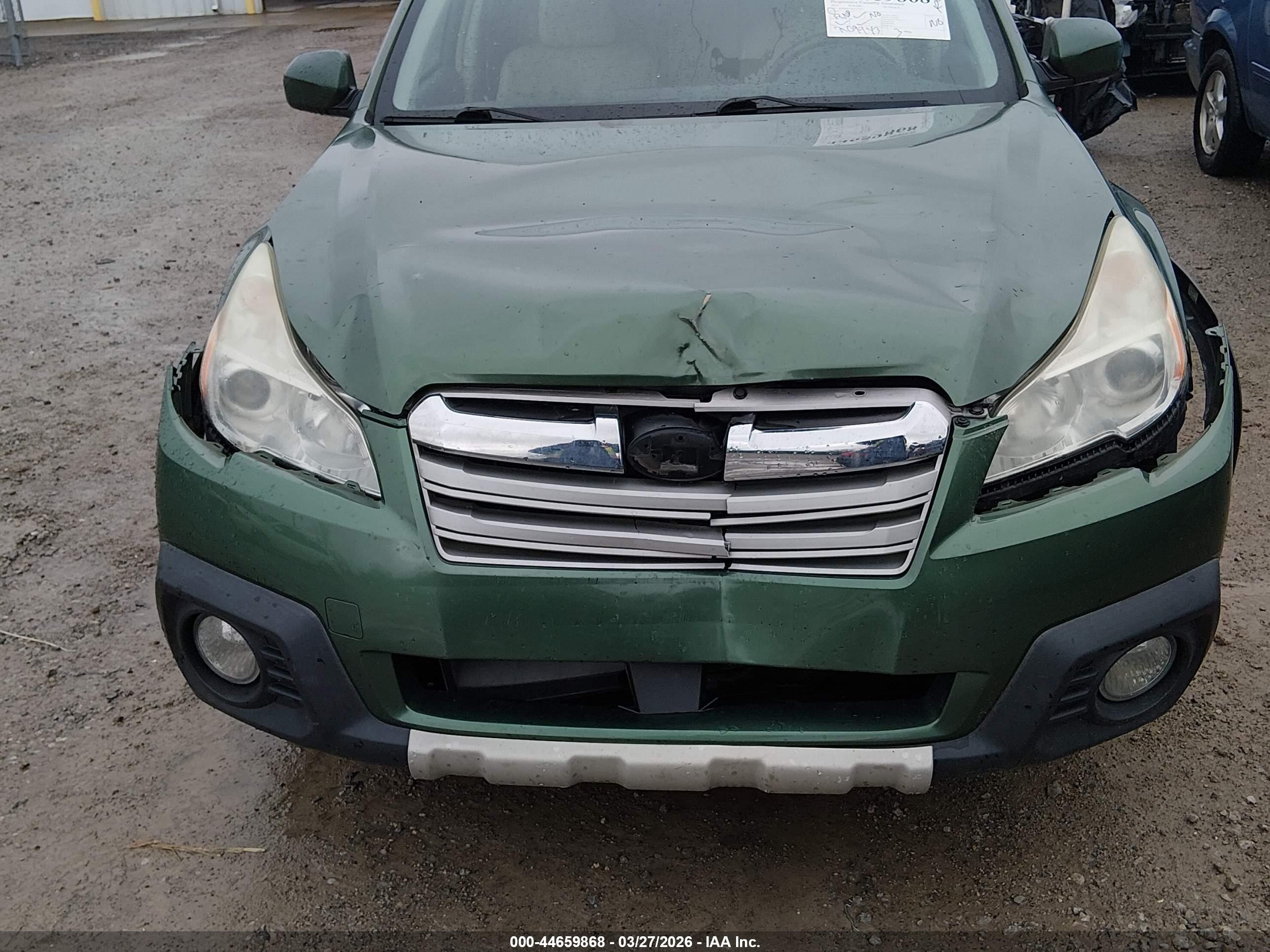 2014 Subaru Outback 2.5i Limited Green vin: 4S4BRBLC0E3323403