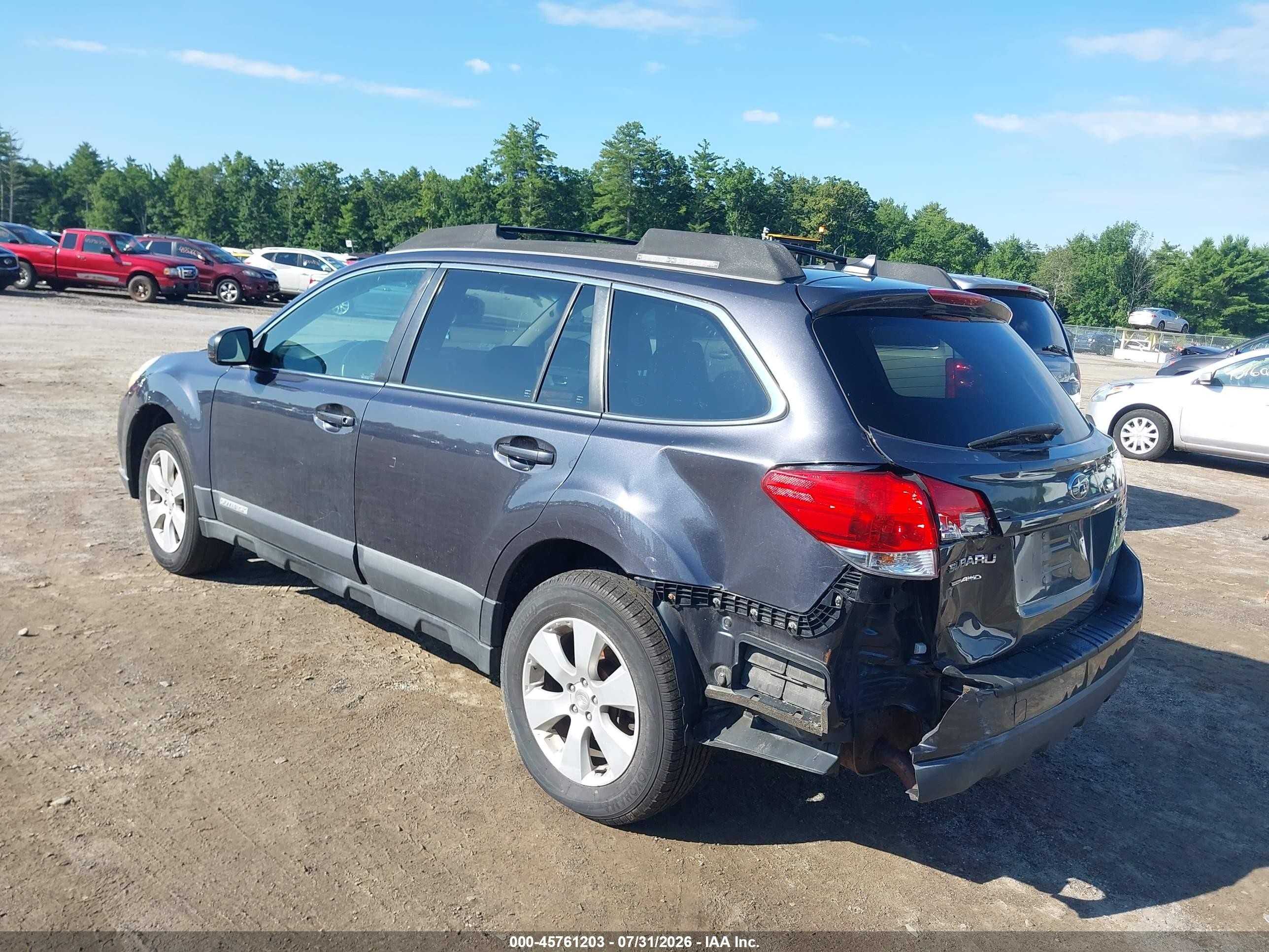 2011 Subaru Outback 2.5i Limited Серый vin: 4S4BRBLC1B3354817