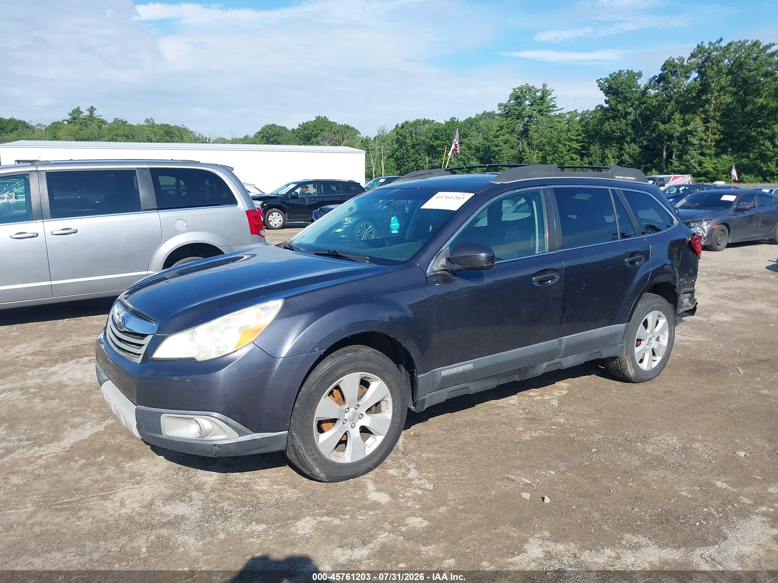 2011 Subaru Outback 2.5i Limited Серый vin: 4S4BRBLC1B3354817