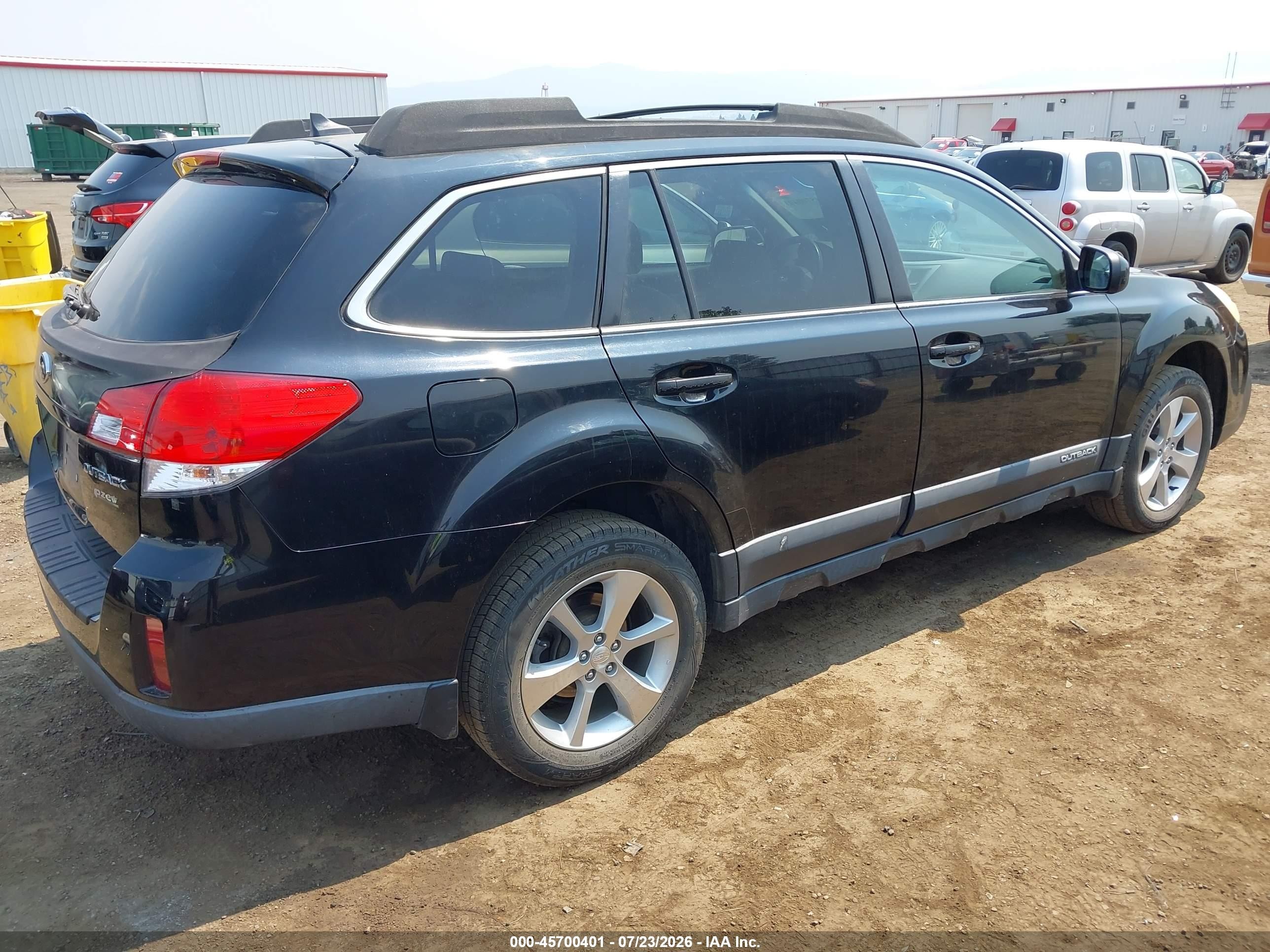 2013 Subaru Outback 2.5i Limited Black vin: 4S4BRBLC1D3216441