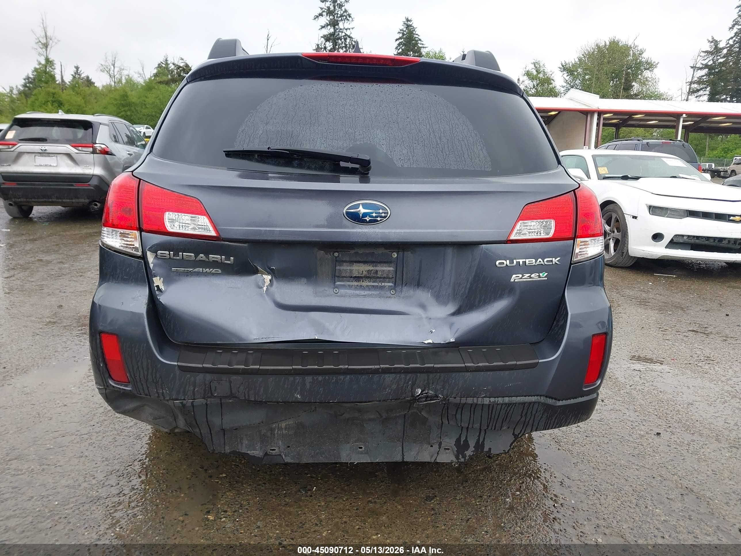 2014 Subaru Outback 2.5i Limited Dark Blue vin: 4S4BRBLC1E3290783