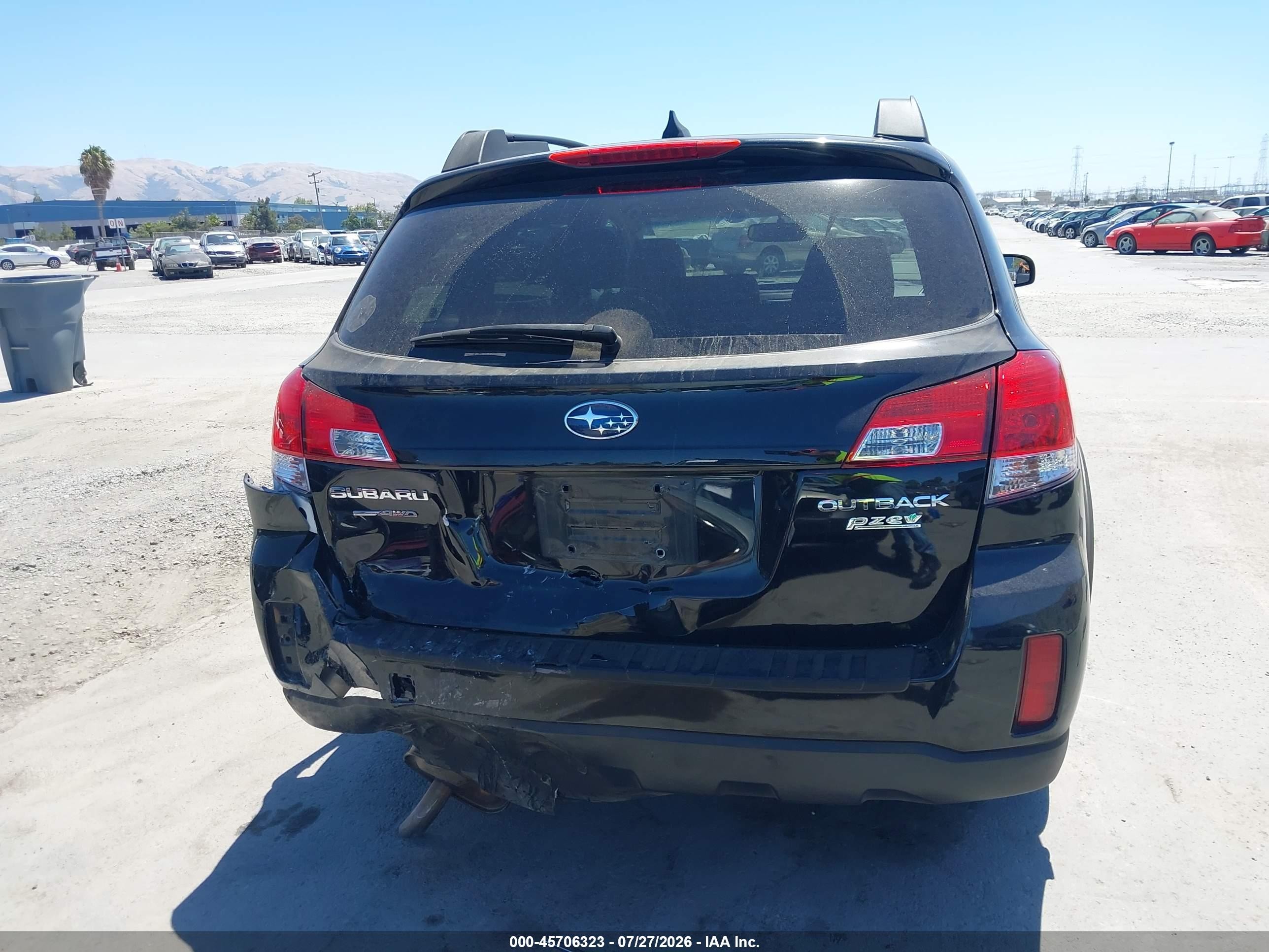 2014 Subaru Outback 2.5i Limited Black vin: 4S4BRBLC1E3305217