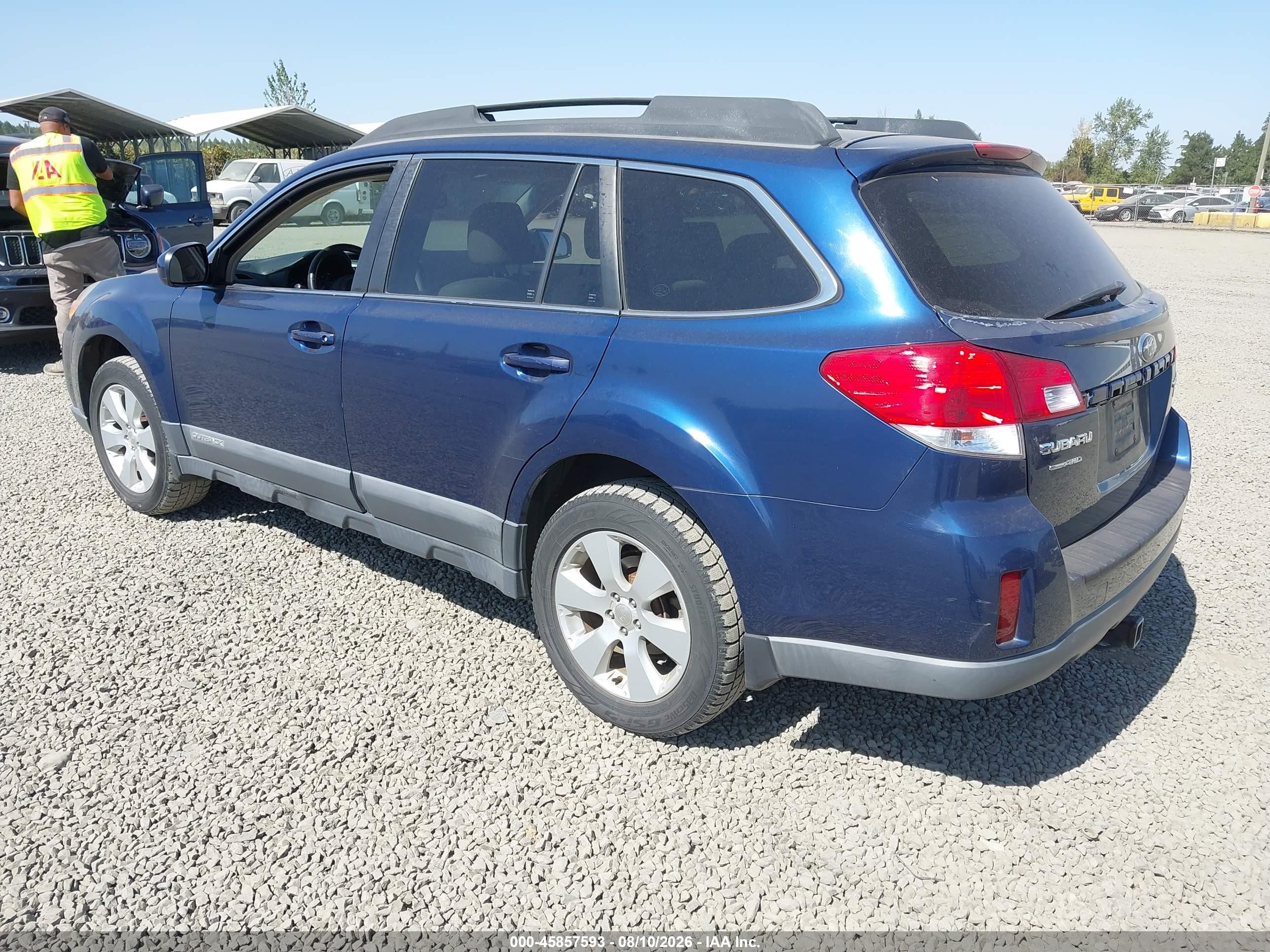 2010 Subaru Outback 2.5i Limited Blue vin: 4S4BRBLC2A3324787