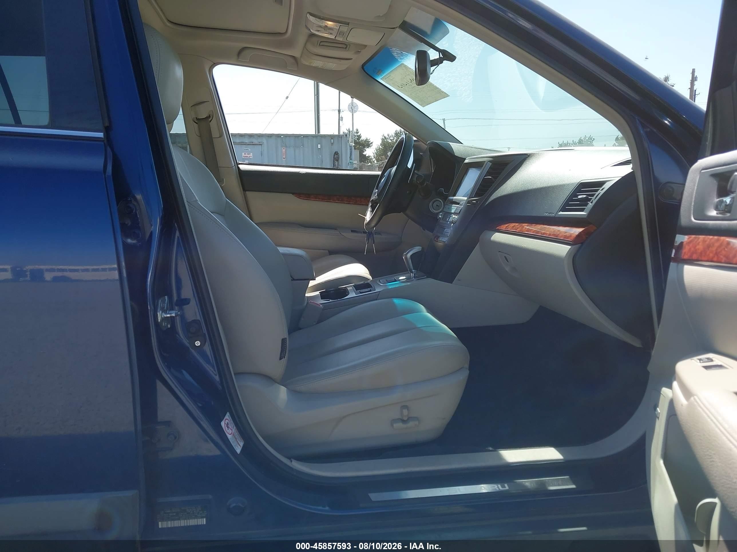 2010 Subaru Outback 2.5i Limited Blue vin: 4S4BRBLC2A3324787