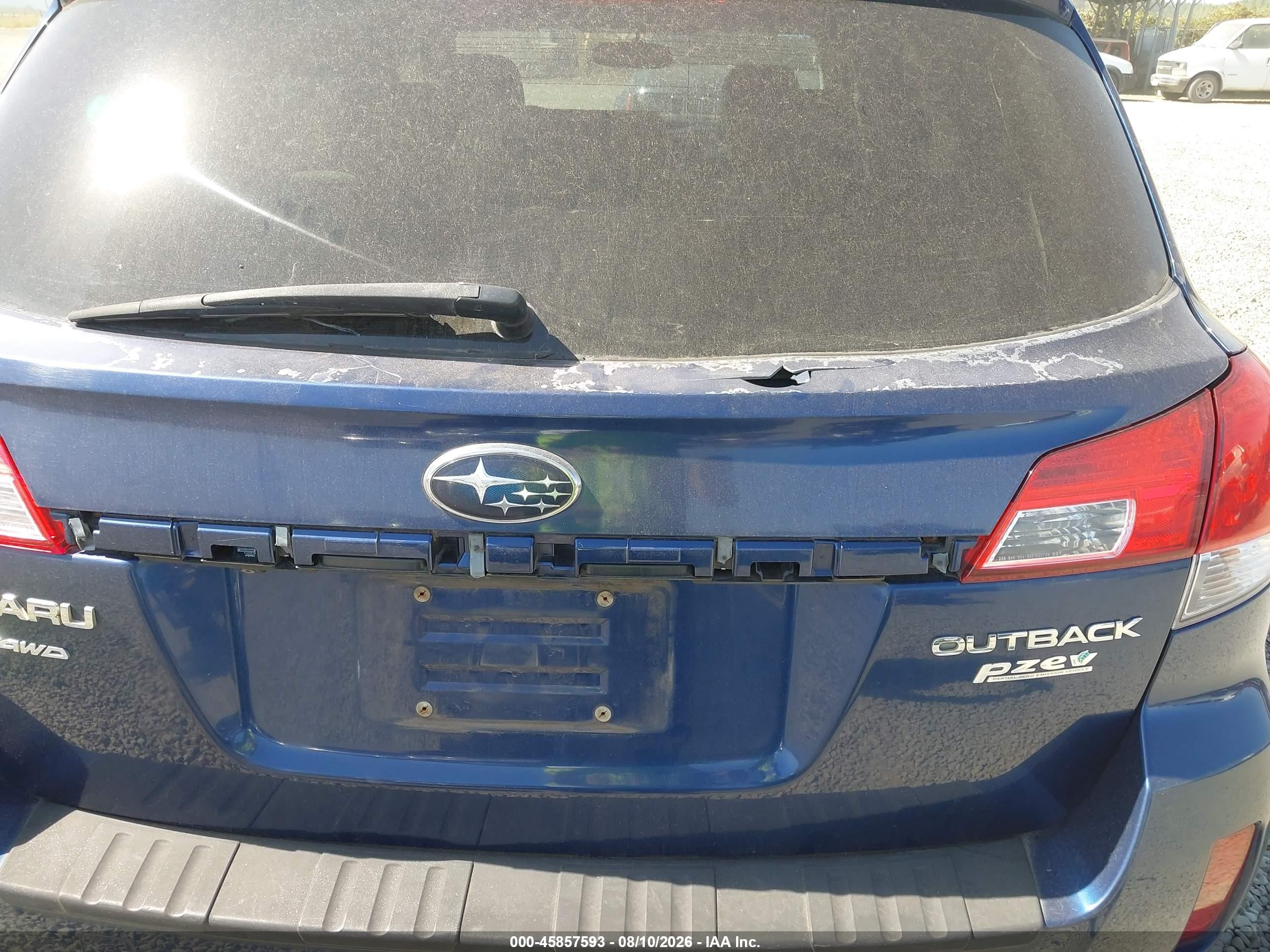 2010 Subaru Outback 2.5i Limited Blue vin: 4S4BRBLC2A3324787