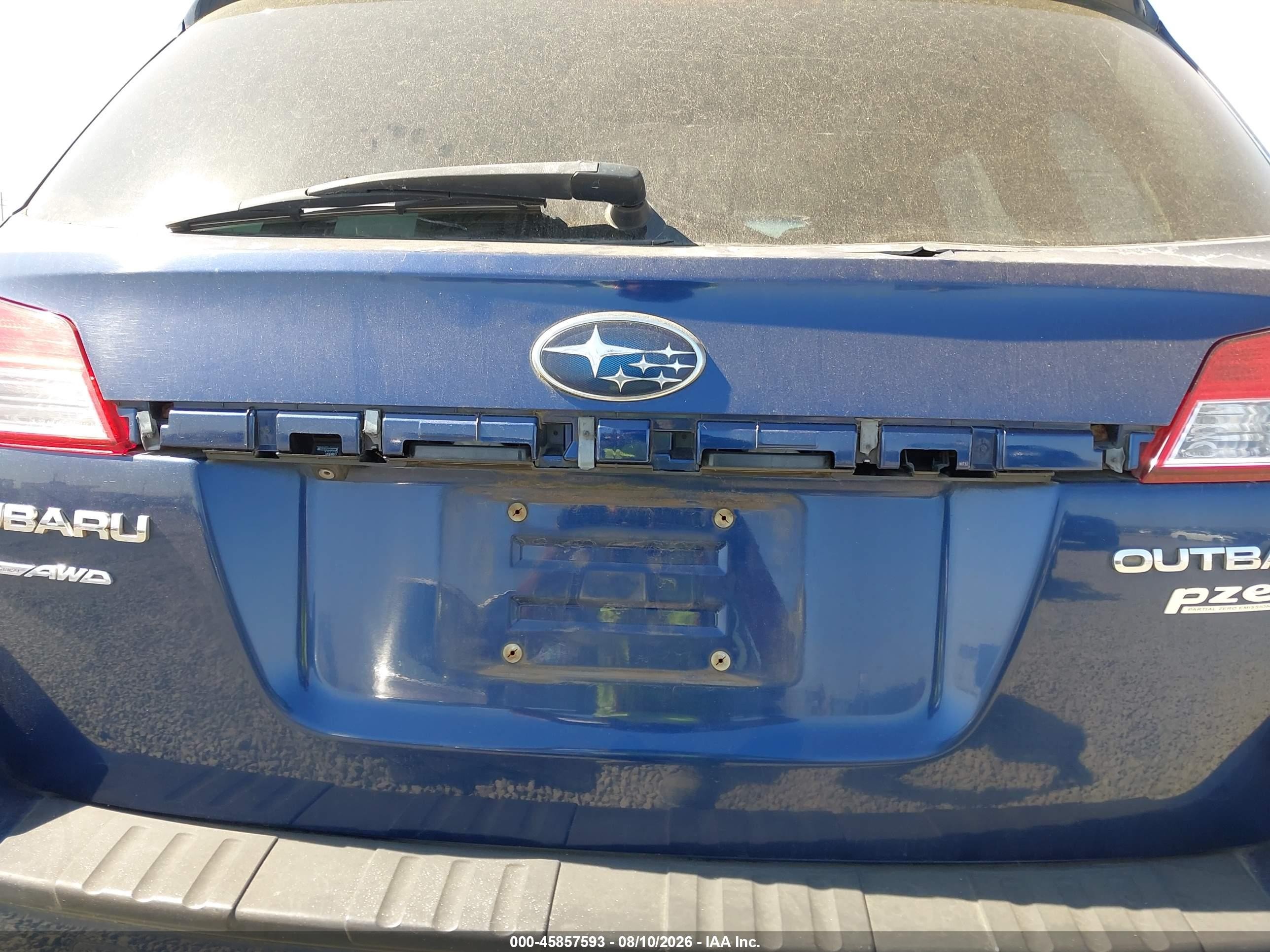 2010 Subaru Outback 2.5i Limited Blue vin: 4S4BRBLC2A3324787