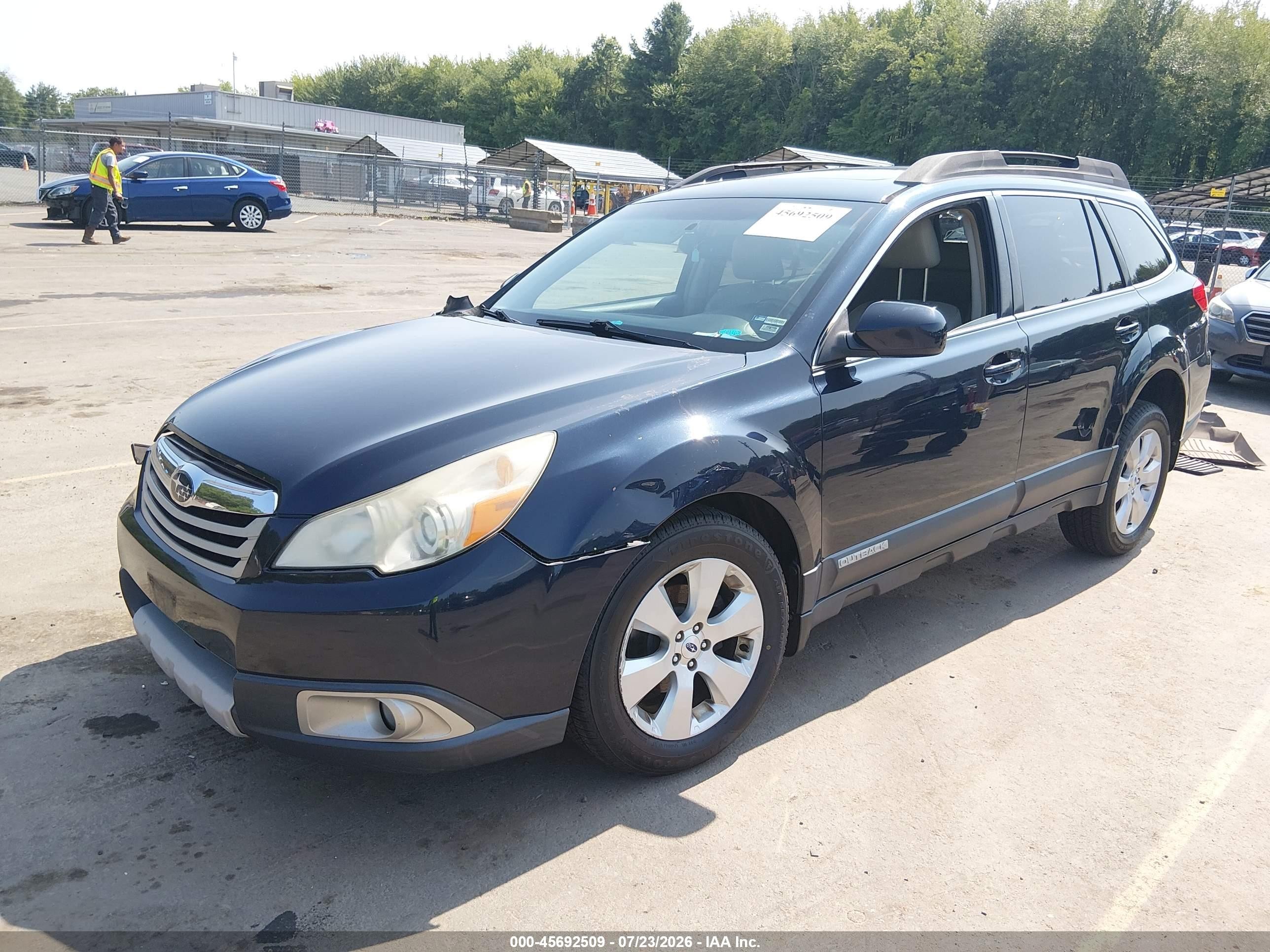2012 Subaru Outback 2.5i Limited Blue vin: 4S4BRBLC2C3217967