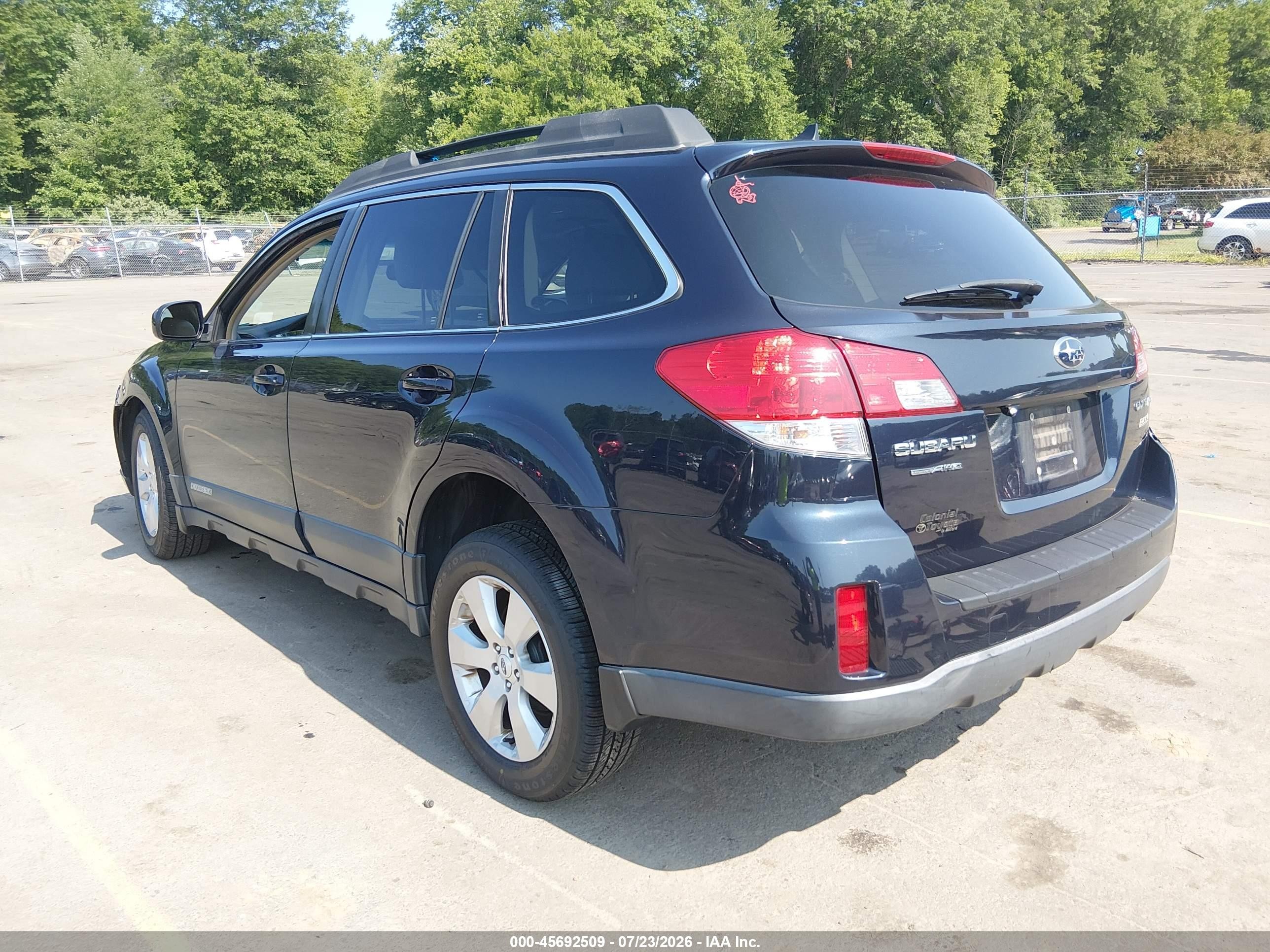 2012 Subaru Outback 2.5i Limited Blue vin: 4S4BRBLC2C3217967