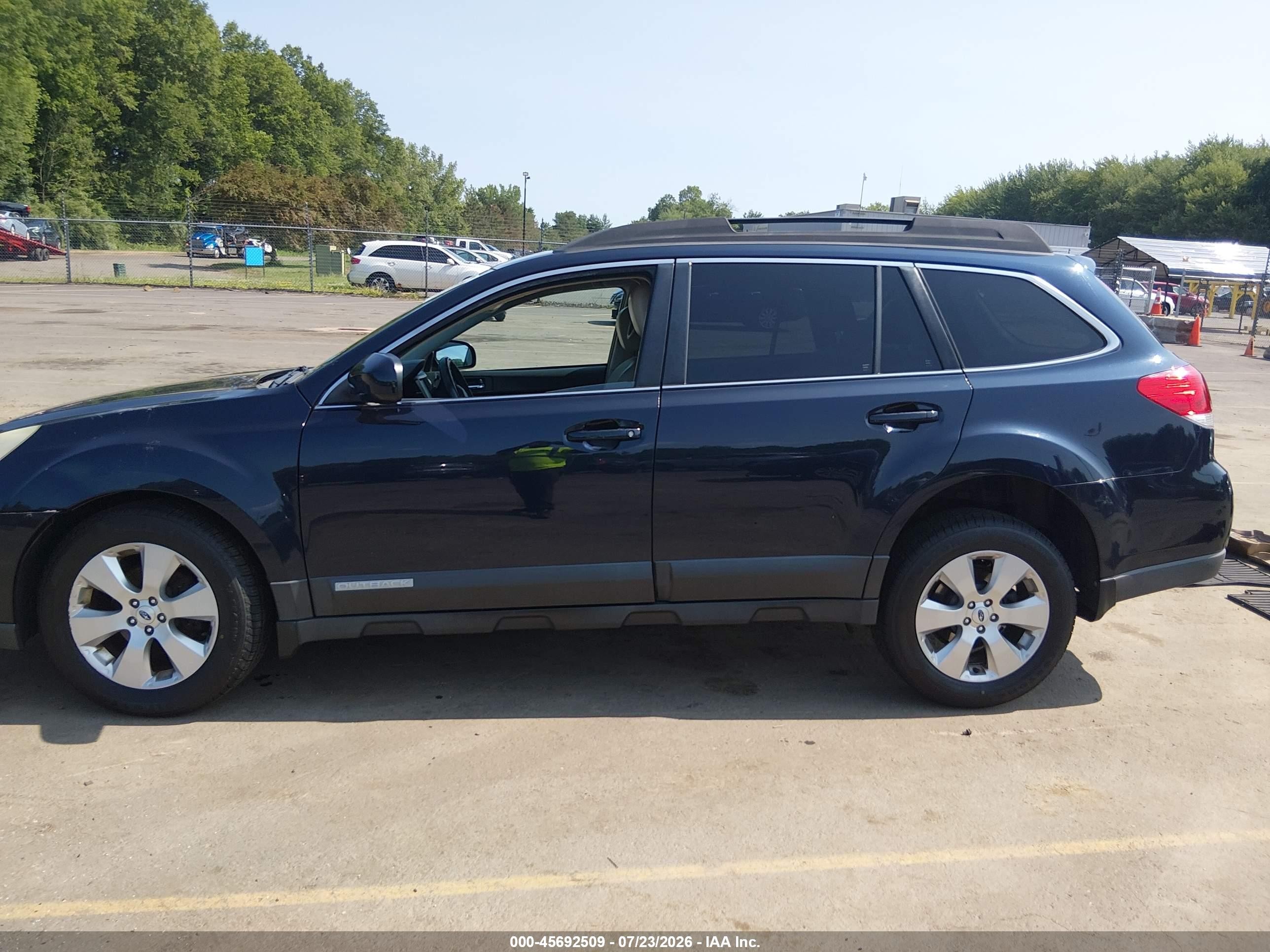 2012 Subaru Outback 2.5i Limited Blue vin: 4S4BRBLC2C3217967