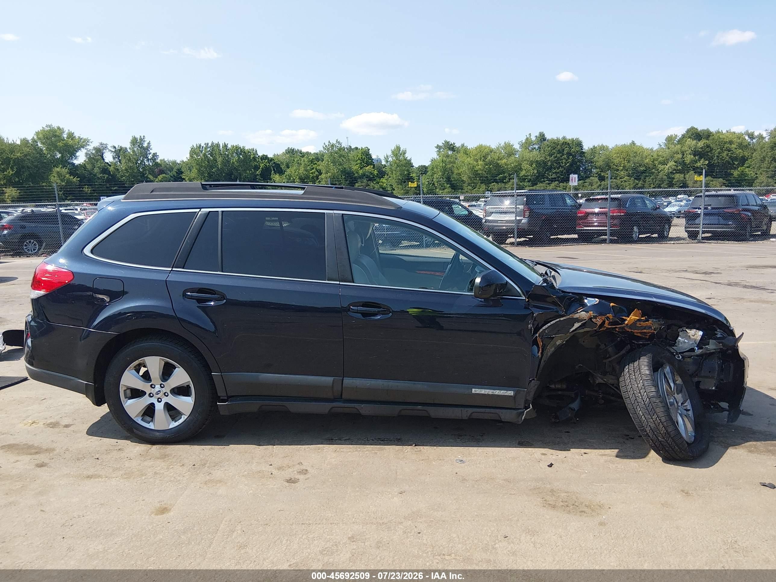 2012 Subaru Outback 2.5i Limited Blue vin: 4S4BRBLC2C3217967