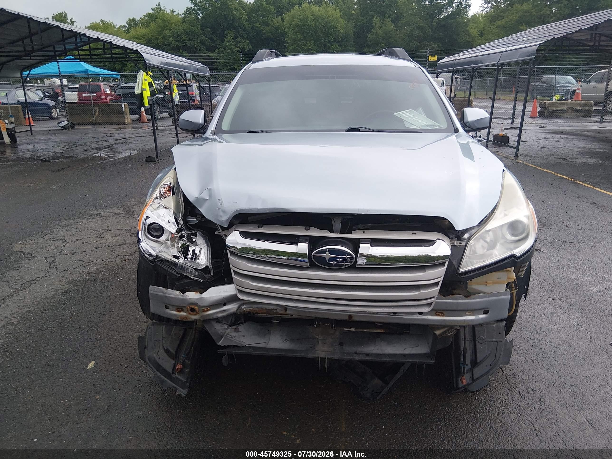 2014 Subaru Outback 2.5i Limited Gray vin: 4S4BRBLC2E3203621