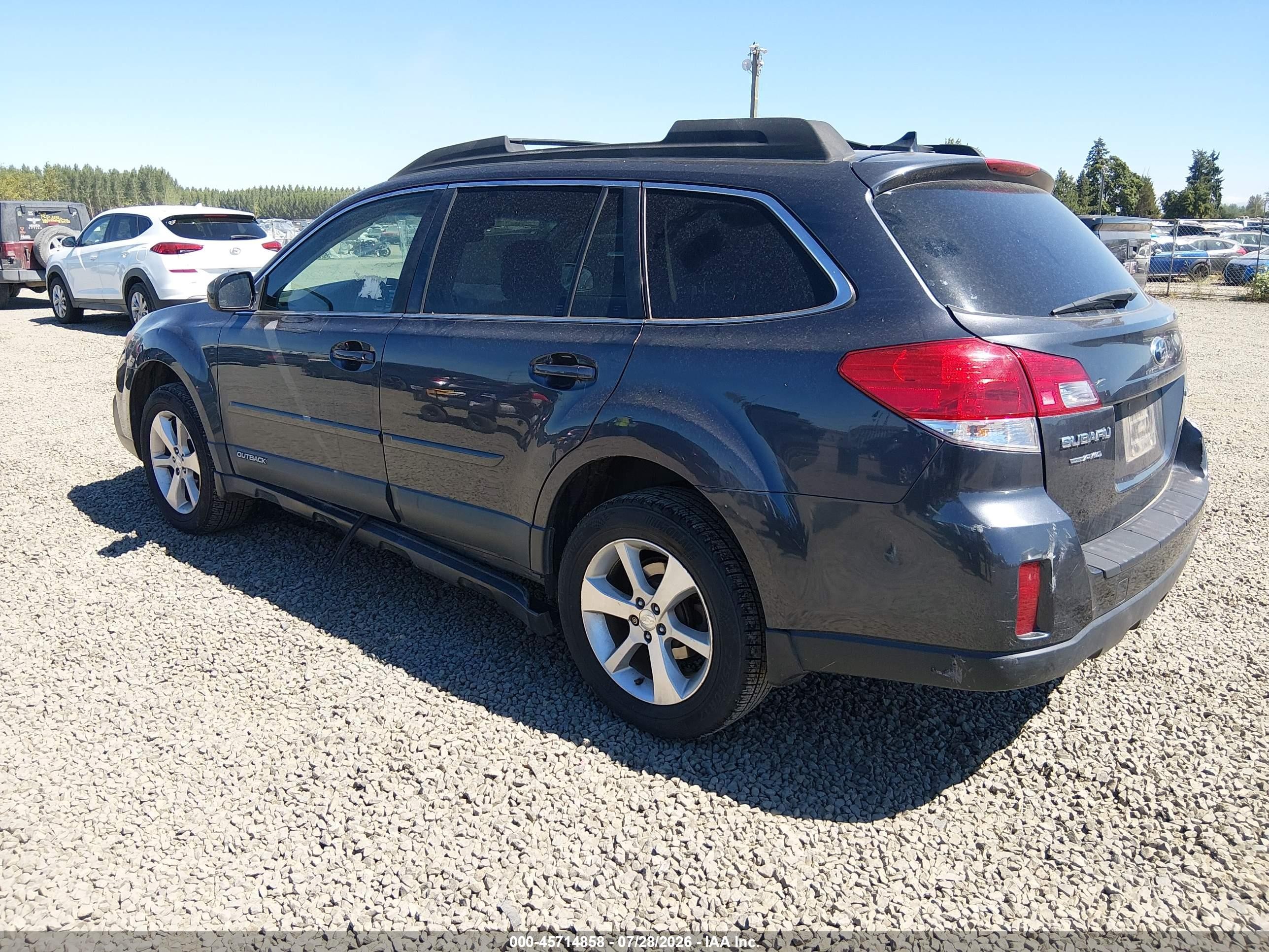 2013 Subaru Outback 2.5i Limited Серый vin: 4S4BRBLC3D3317027
