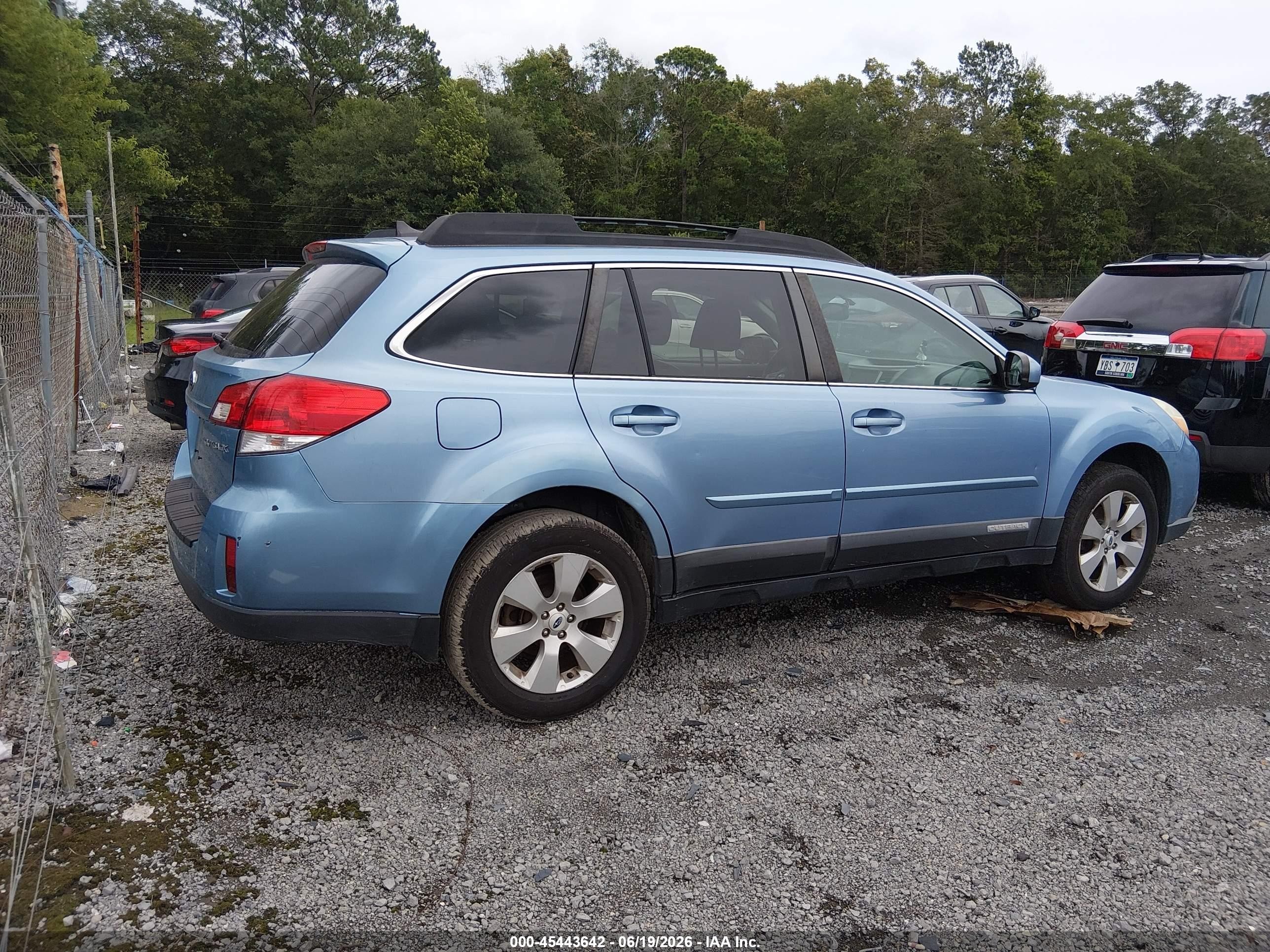 2011 Subaru Outback 2.5i Limited Blue vin: 4S4BRBLC4B3434144