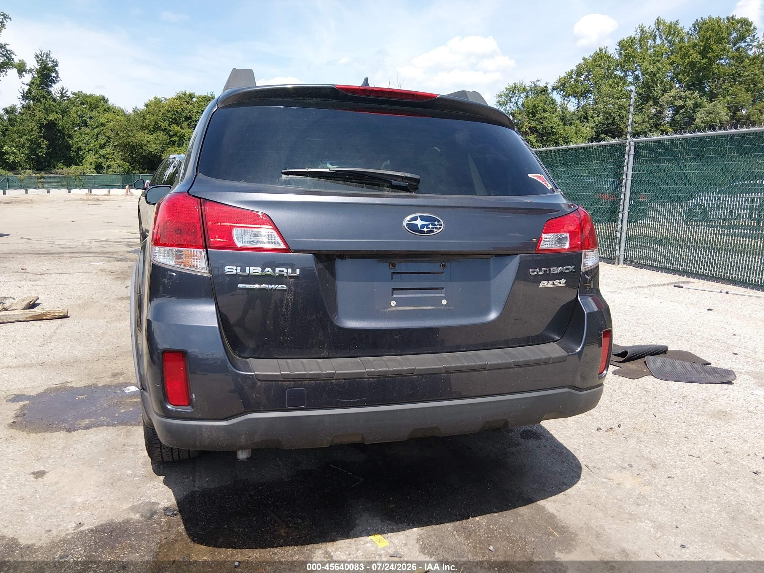 2012 Subaru Outback 2.5i Limited Gray vin: 4S4BRBLC4C3282173