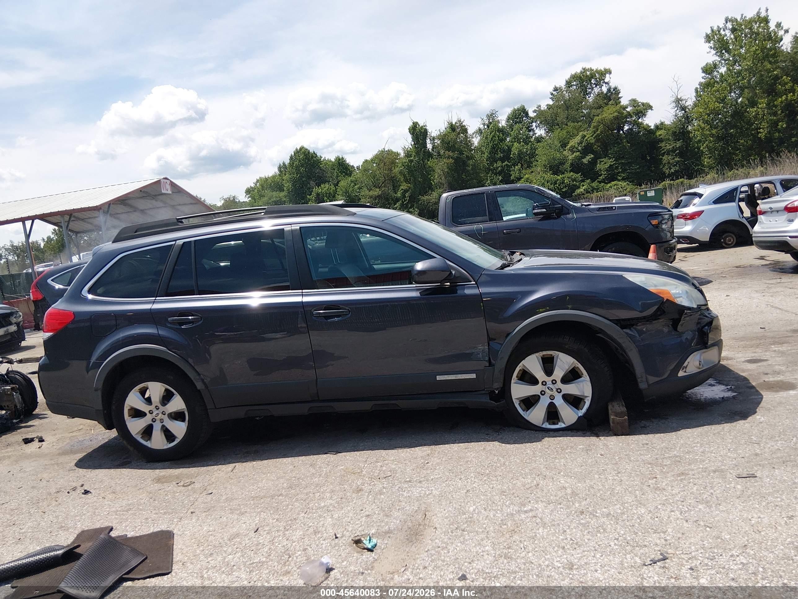 2012 Subaru Outback 2.5i Limited Gray vin: 4S4BRBLC4C3282173