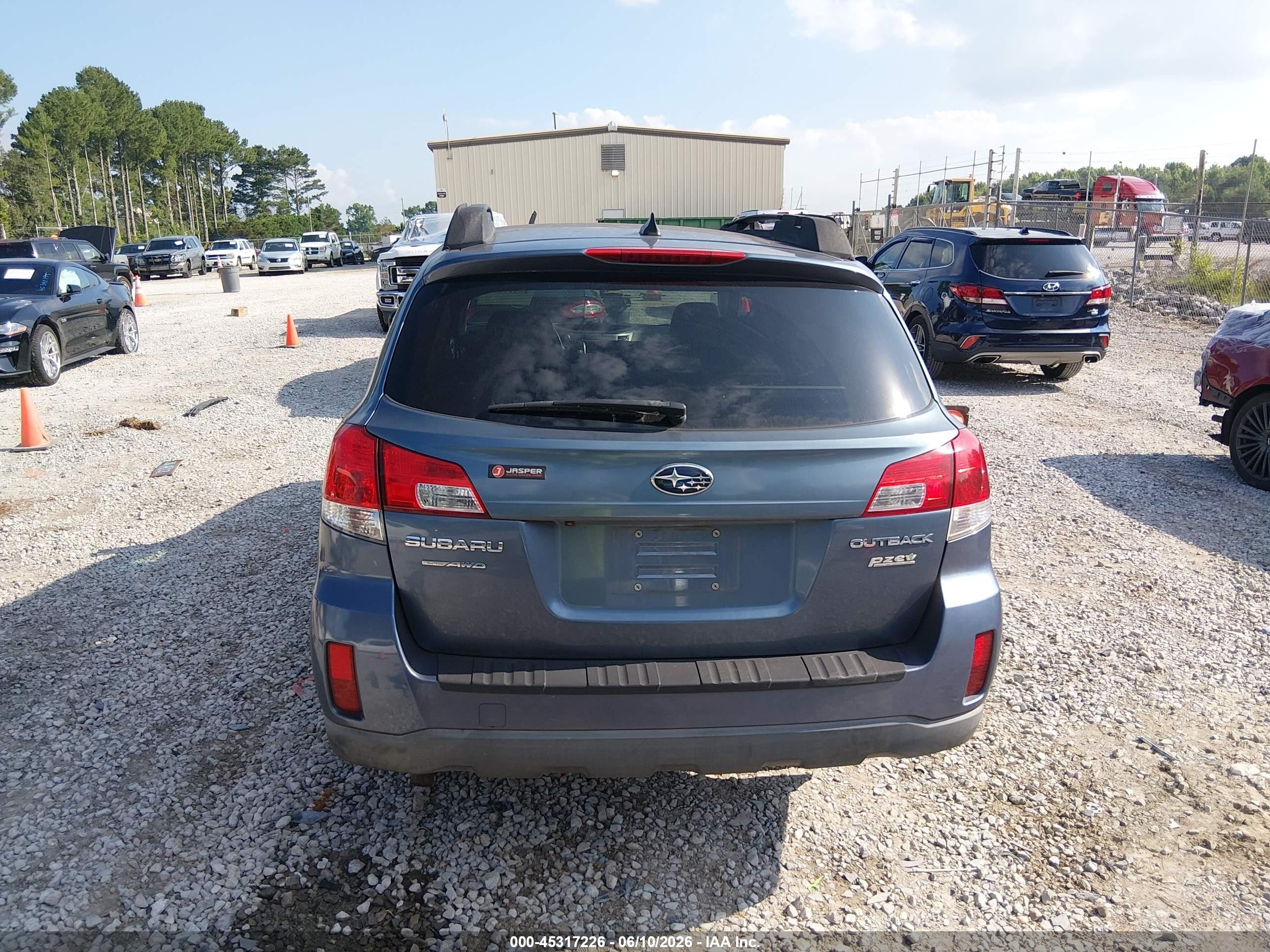 2014 Subaru Outback 2.5i Limited Blue vin: 4S4BRBLC4E3244008