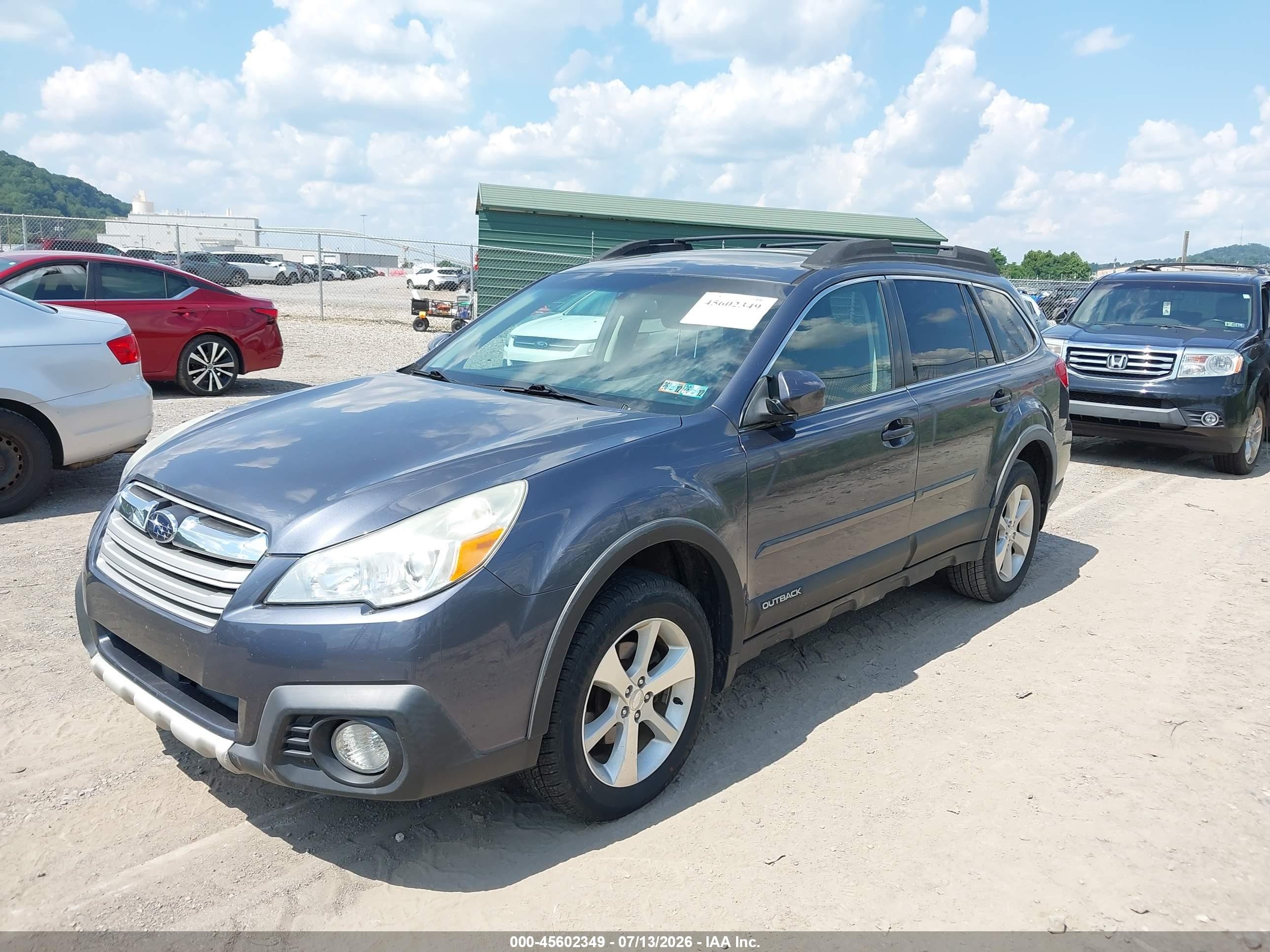 2014 Subaru Outback 2.5i Limited Gray vin: 4S4BRBLC4E3246292