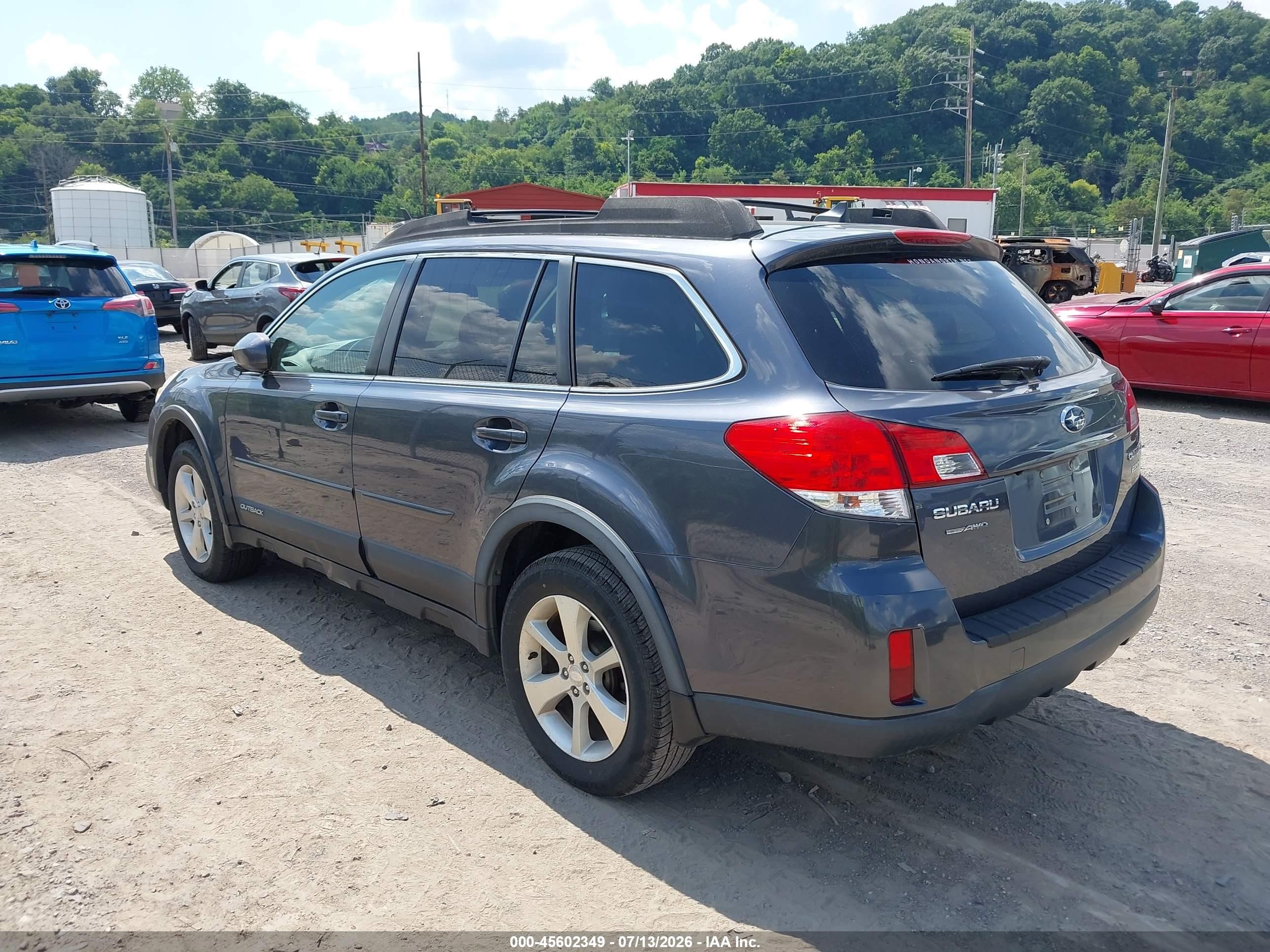 2014 Subaru Outback 2.5i Limited Gray vin: 4S4BRBLC4E3246292