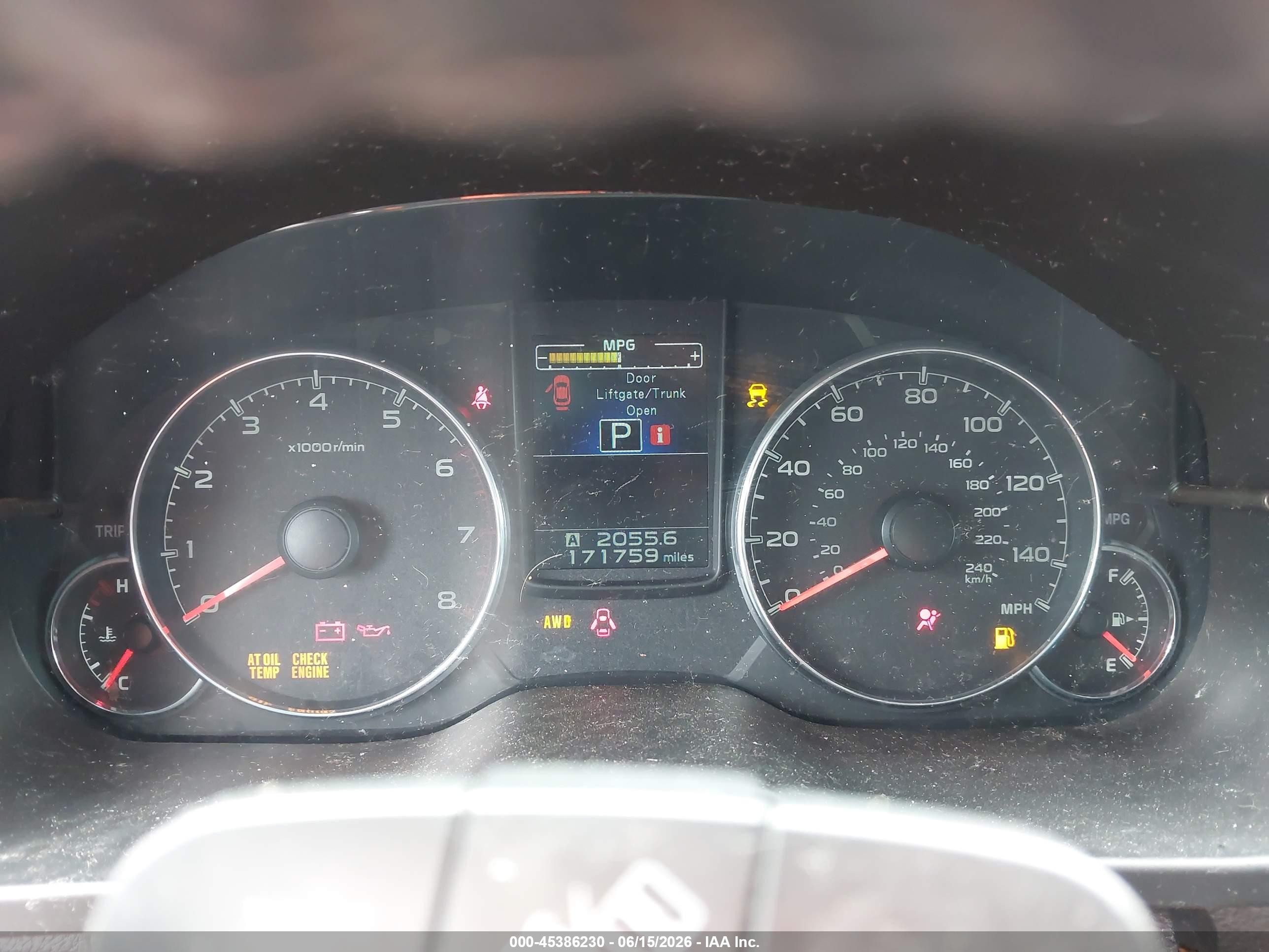 2014 Subaru Outback 2.5i Limited Синий vin: 4S4BRBLC4E3323369