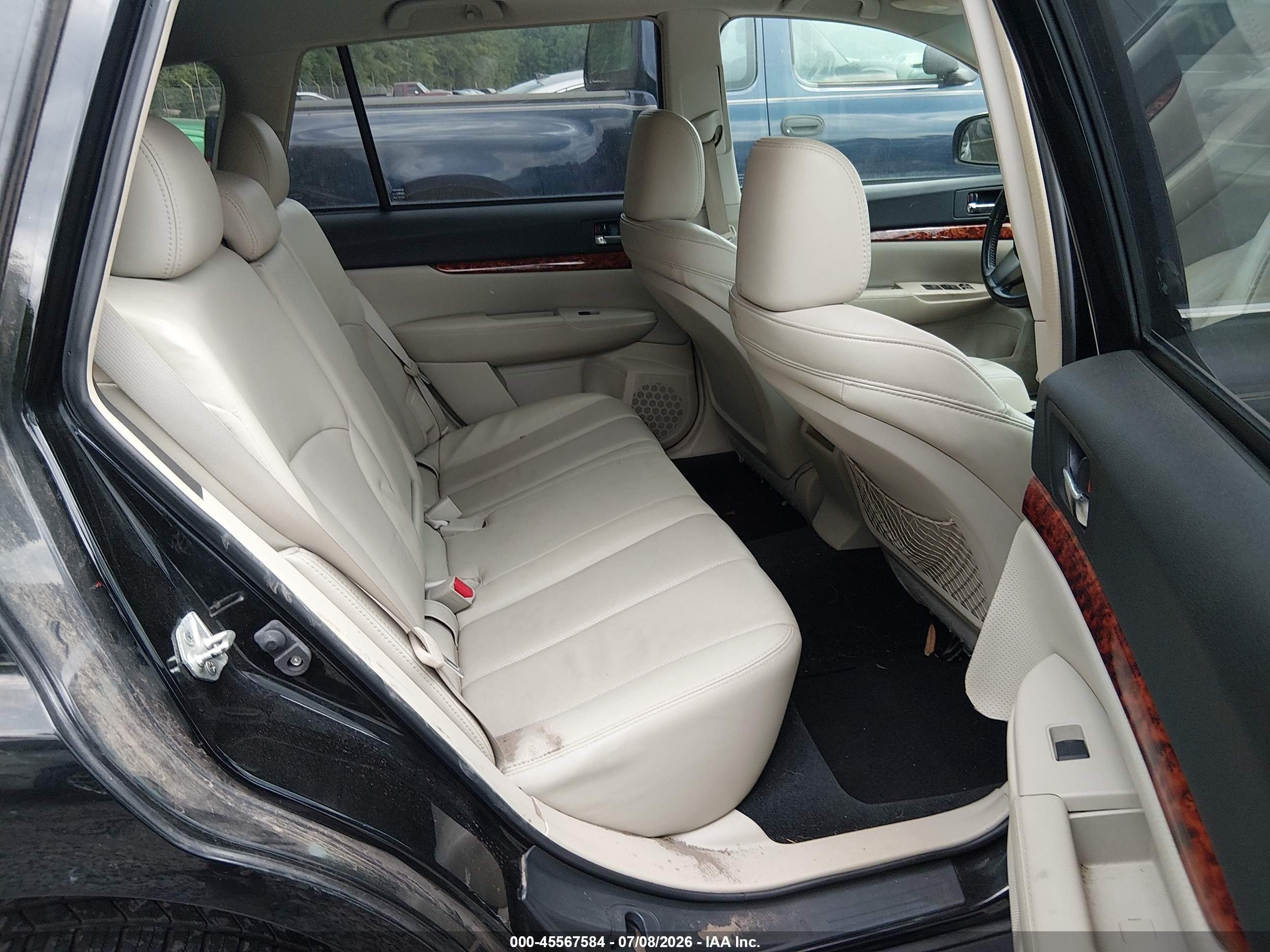 2011 Subaru Outback 2.5i Limited Black vin: 4S4BRBLC5B3345439