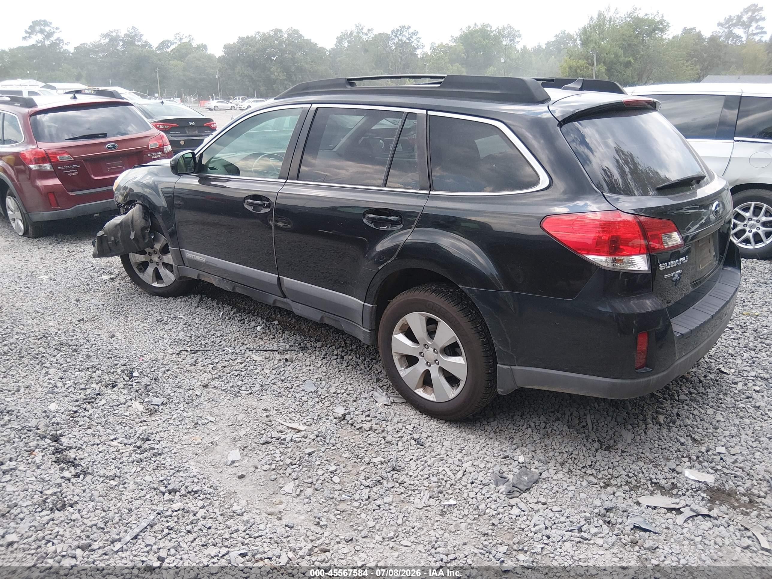 2011 Subaru Outback 2.5i Limited Black vin: 4S4BRBLC5B3345439