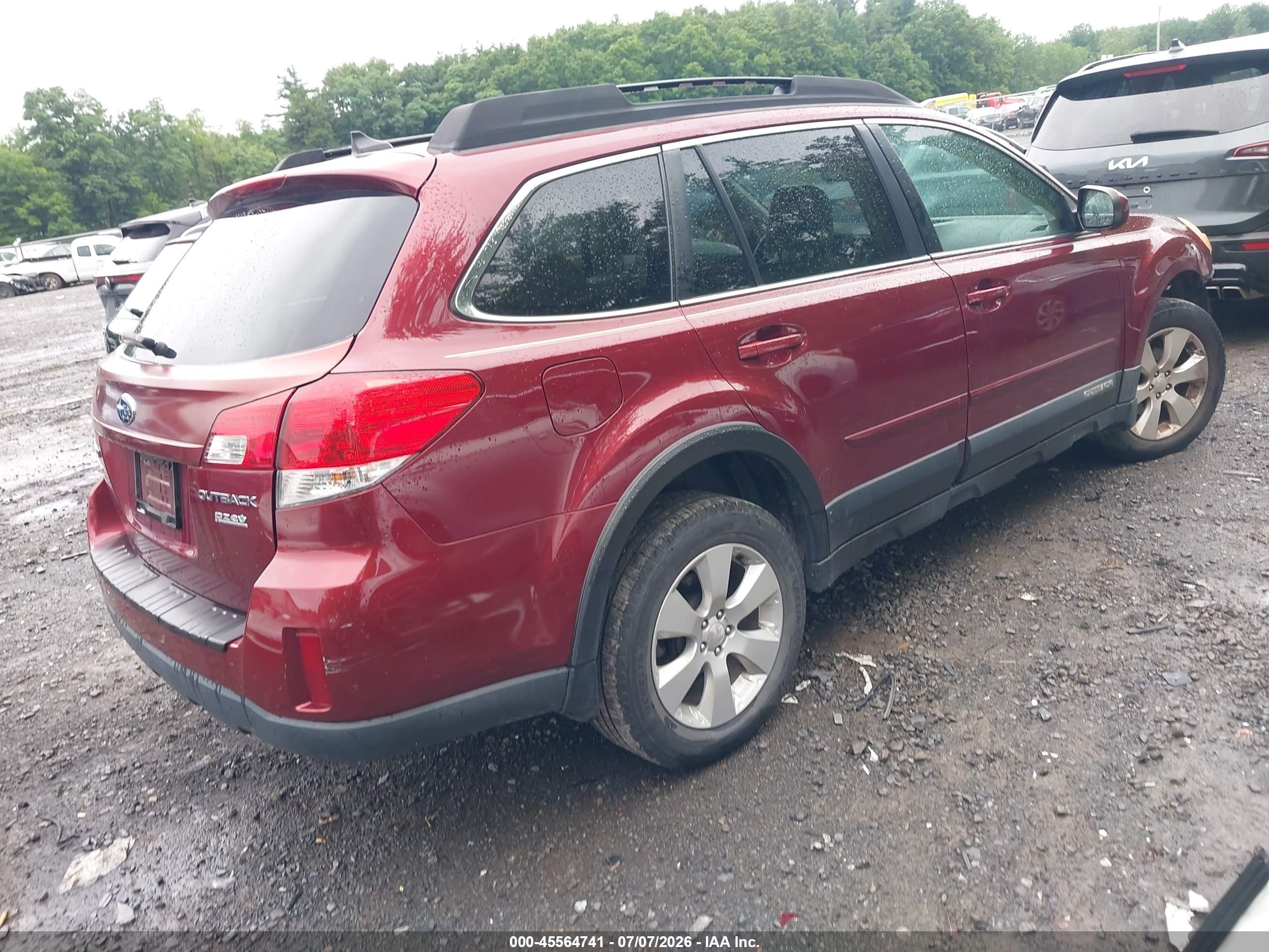 2011 Subaru Outback 2.5i Limited Maroon vin: 4S4BRBLC5B3411293