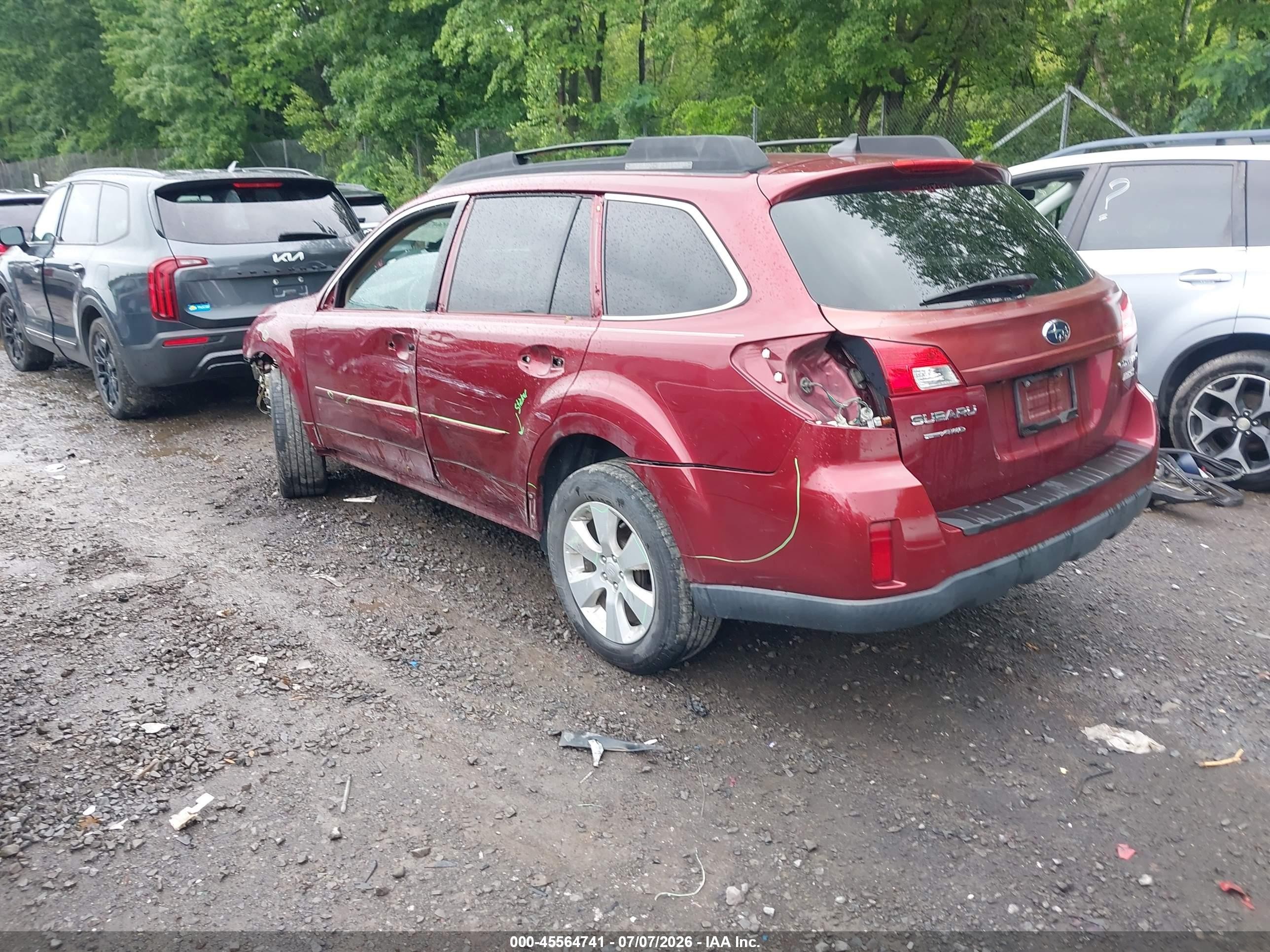 2011 Subaru Outback 2.5i Limited Maroon vin: 4S4BRBLC5B3411293
