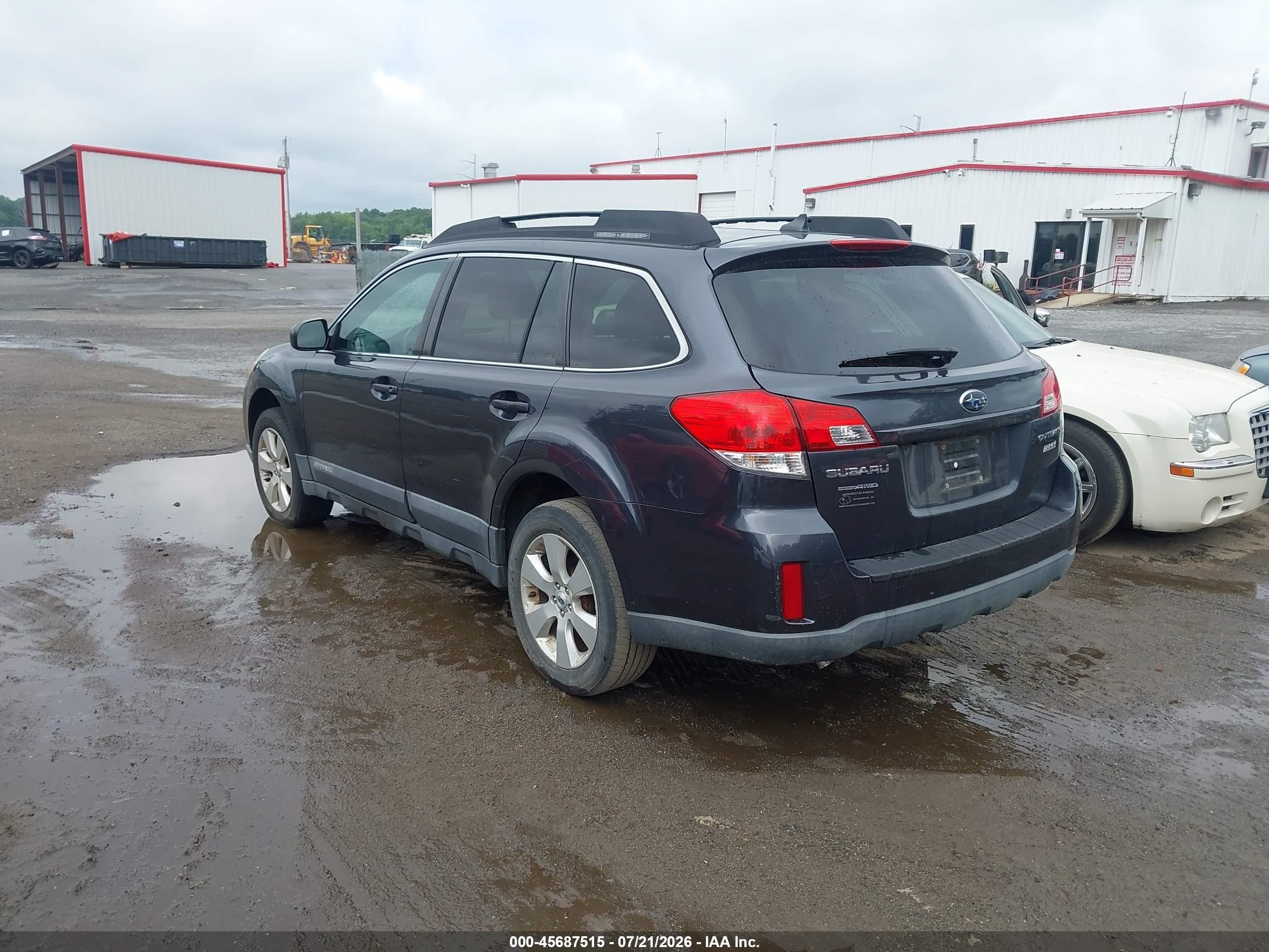 2011 Subaru Outback 2.5i Limited Gray vin: 4S4BRBLC5B3444035