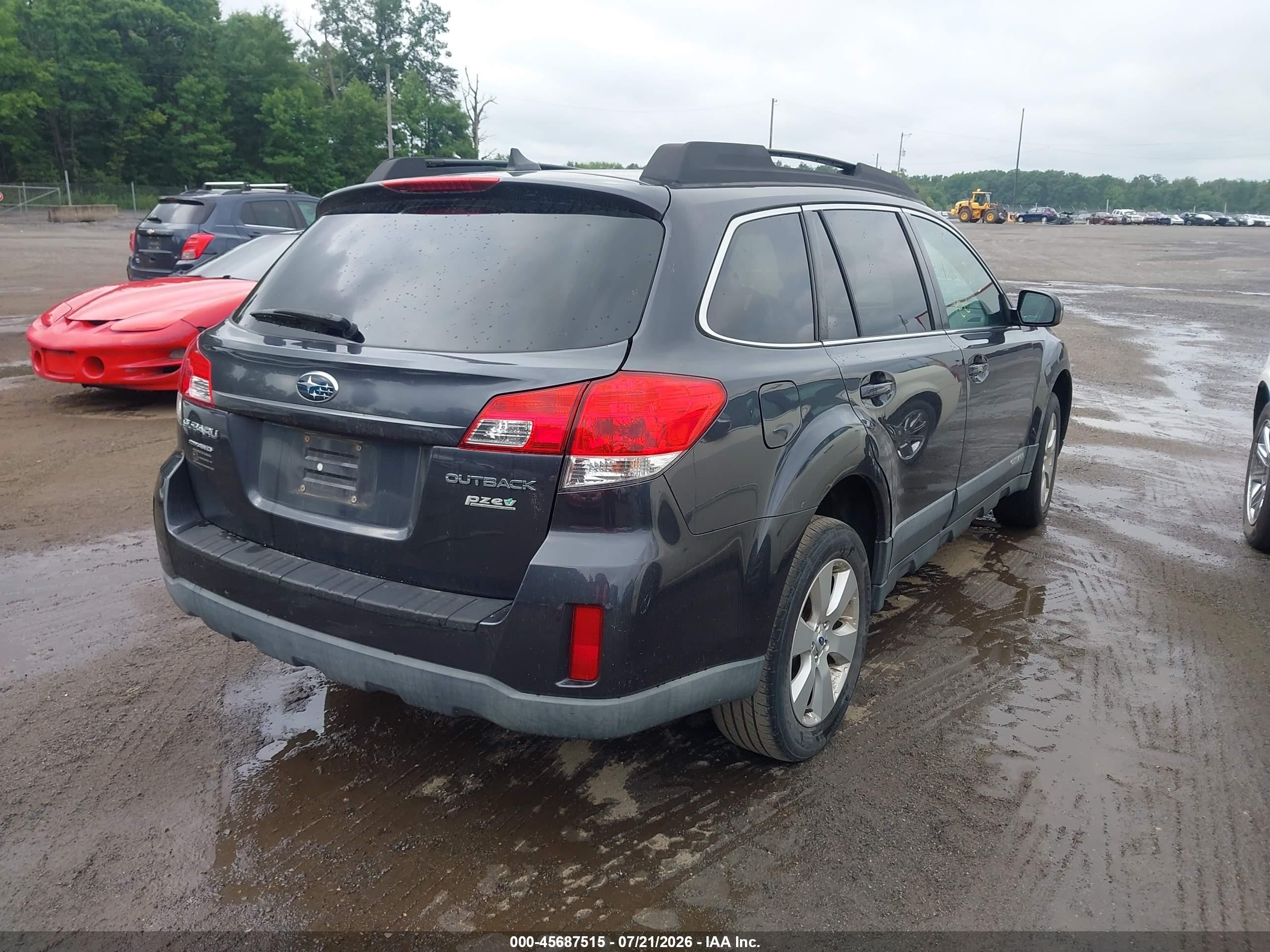 2011 Subaru Outback 2.5i Limited Gray vin: 4S4BRBLC5B3444035